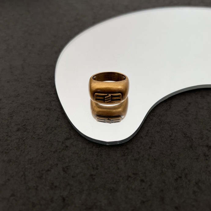 Balenciaga Icon Signet Ring  - DesignerGu