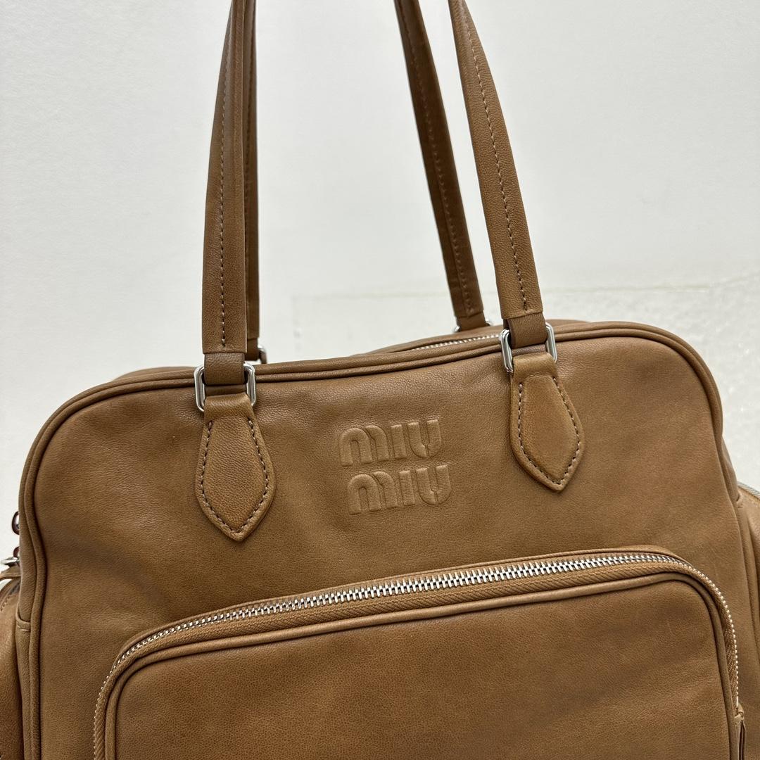 Miu Miu Nappa Leather Top-handle Bag - DesignerGu