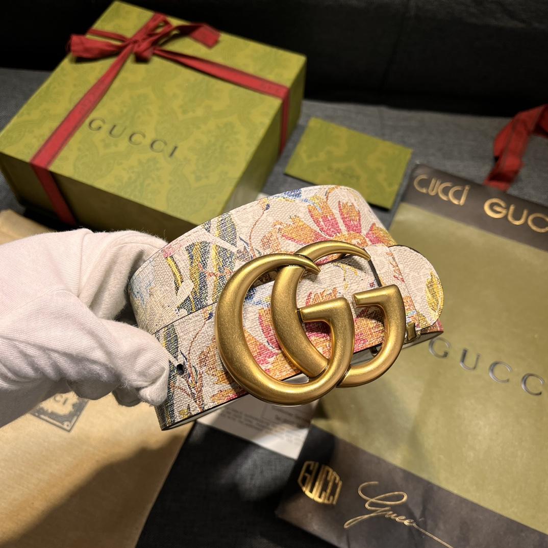 Gucci GG Marmont Wide Belt - DesignerGu