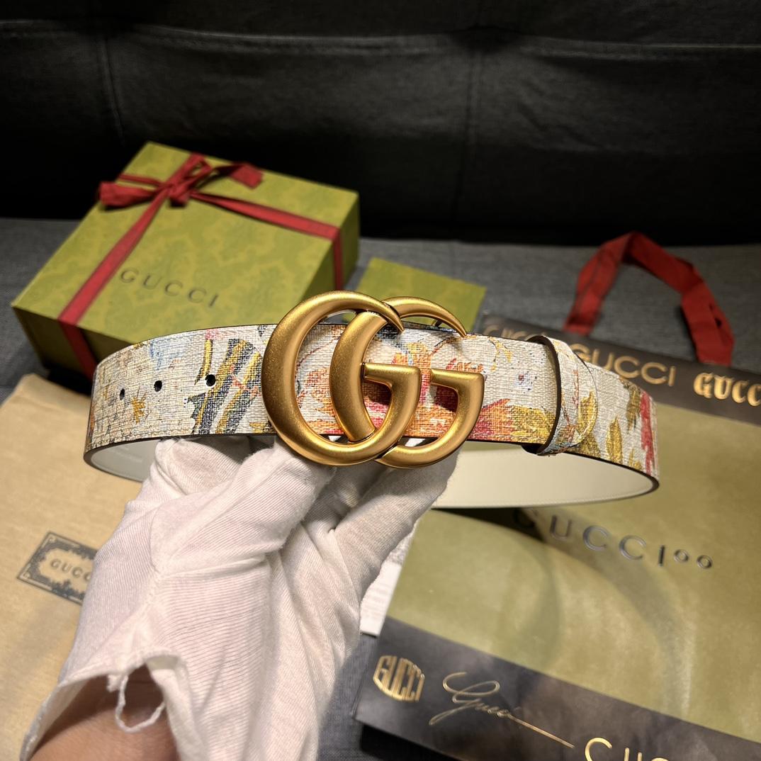 Gucci GG Marmont Wide Belt - DesignerGu