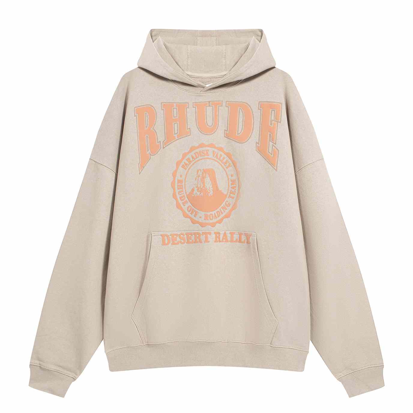 Rhude Cropped Desert Valley Hoodie - DesignerGu