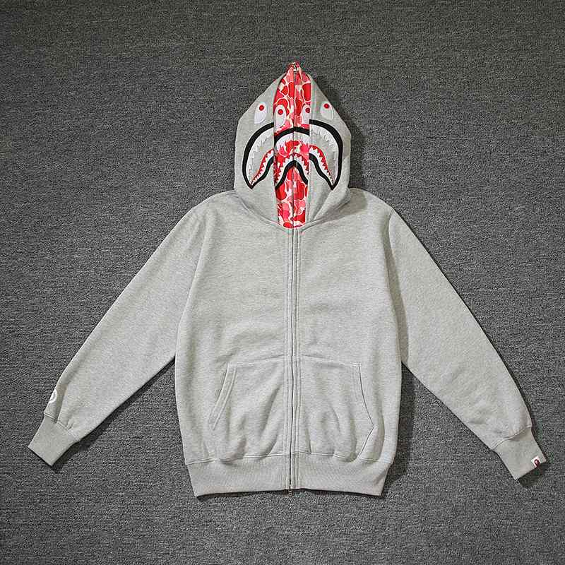 Bape Shark Zip Double Hoodie - DesignerGu