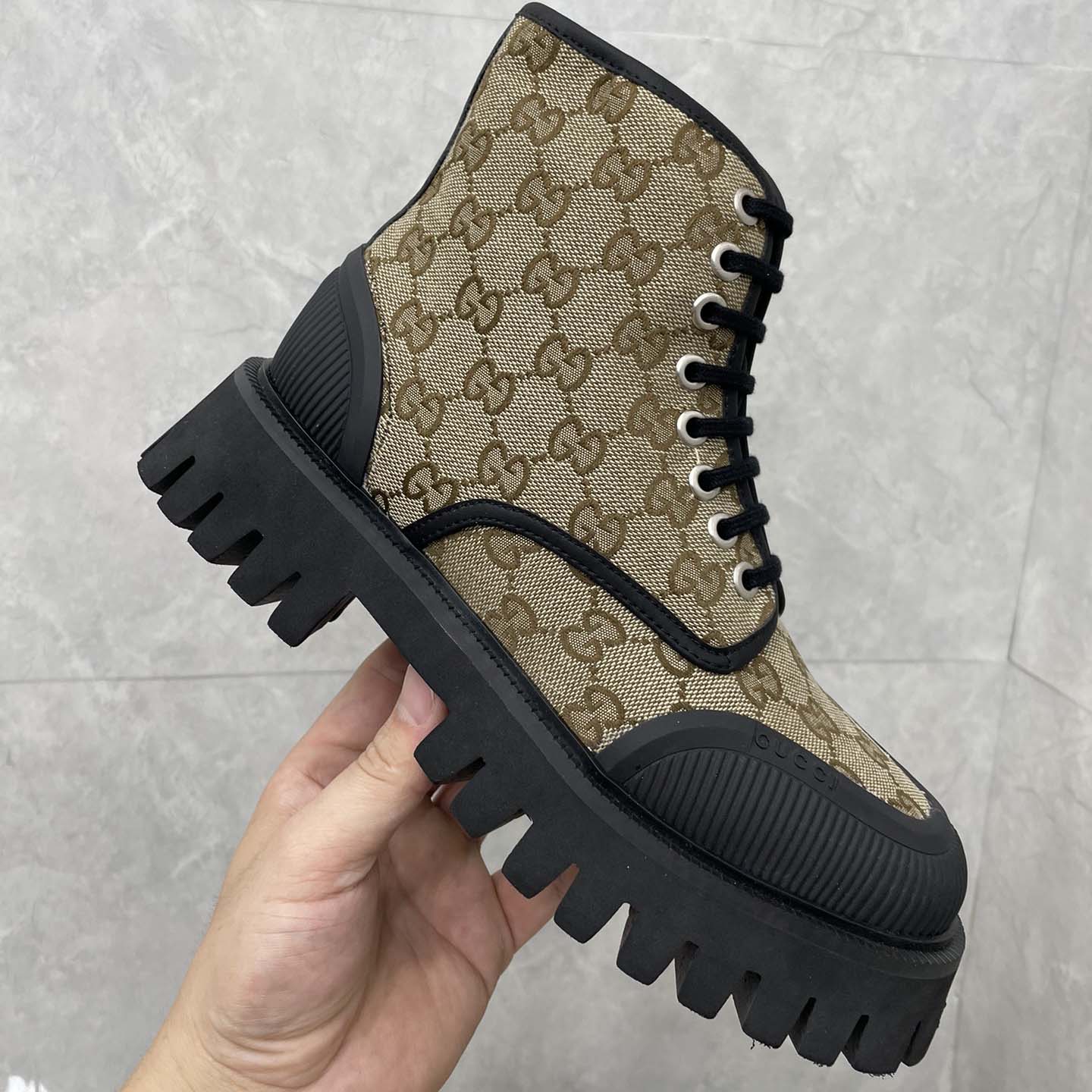 Gucci GG Canvas Boots  - DesignerGu