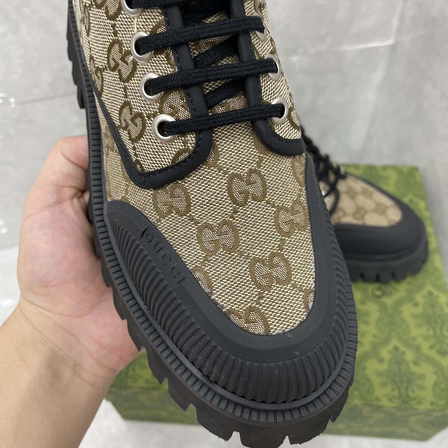 Gucci GG Canvas Boots  - DesignerGu