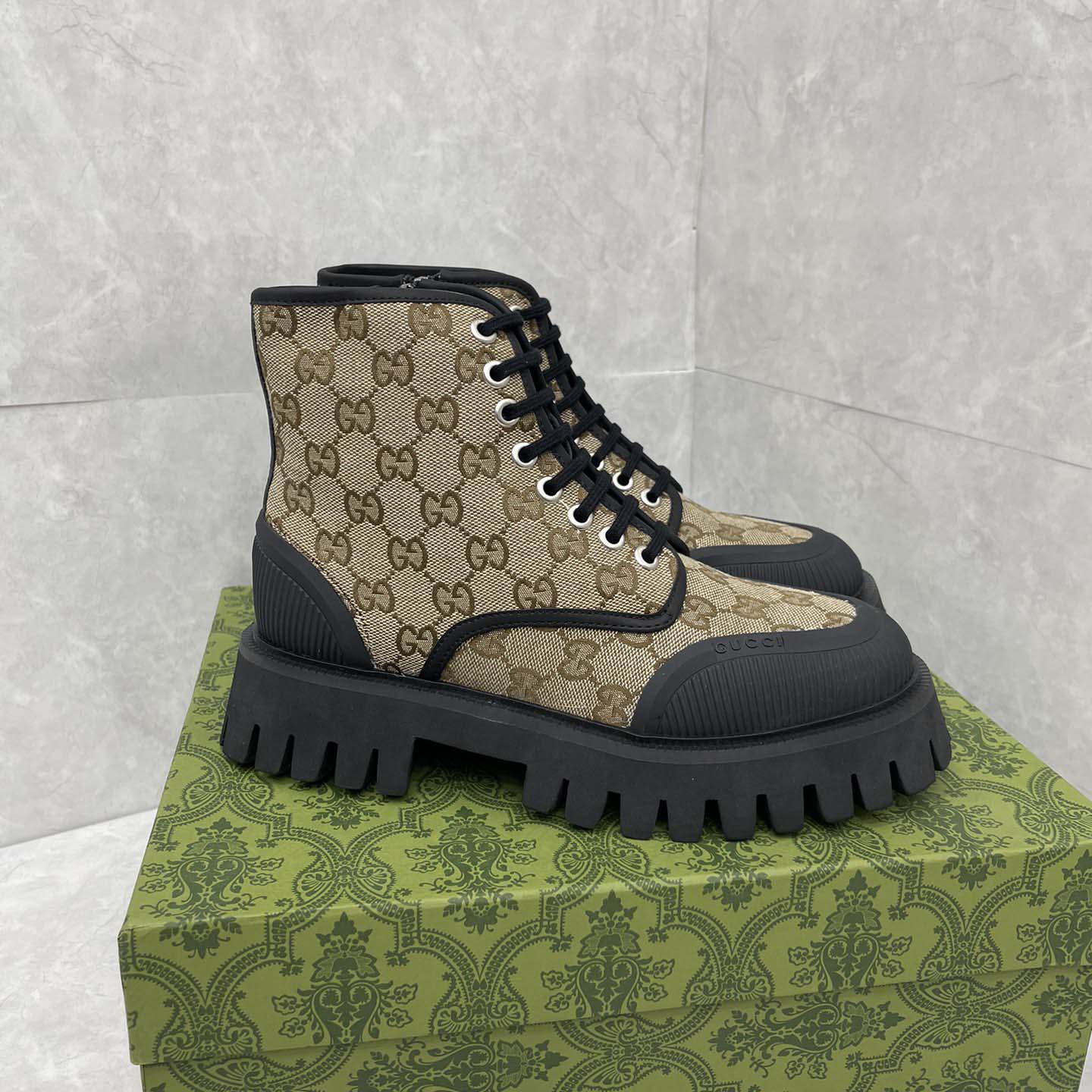 Gucci GG Canvas Boots  - DesignerGu