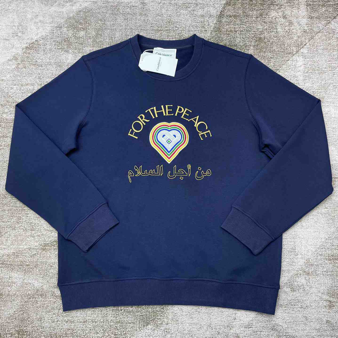 Casablanca For The Peace Embroidered Sweatshirt - DesignerGu