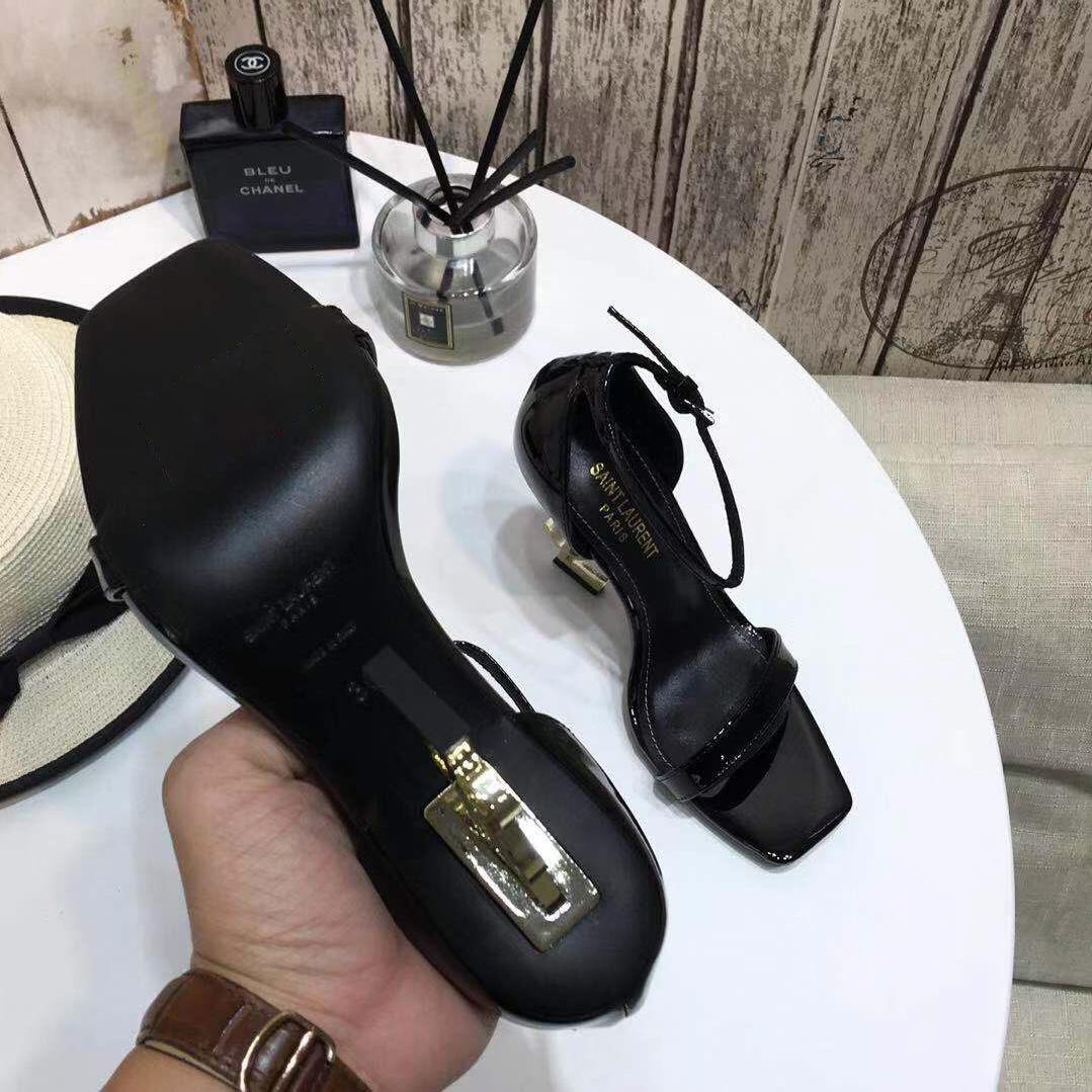 Saint Laurent YSL Heel Sandals - DesignerGu