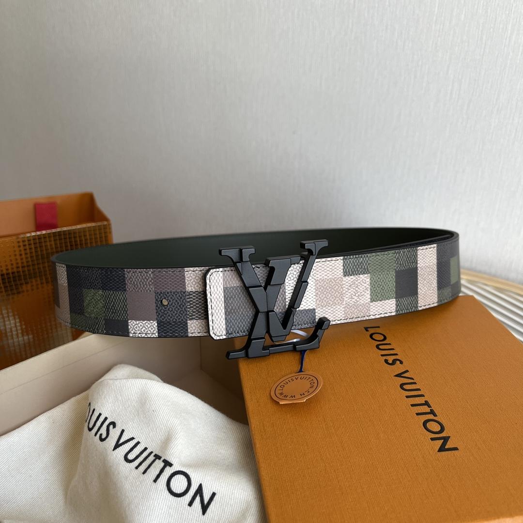 Louis Vuitton LV Mega Pixel 40mm Reversible Belt - DesignerGu