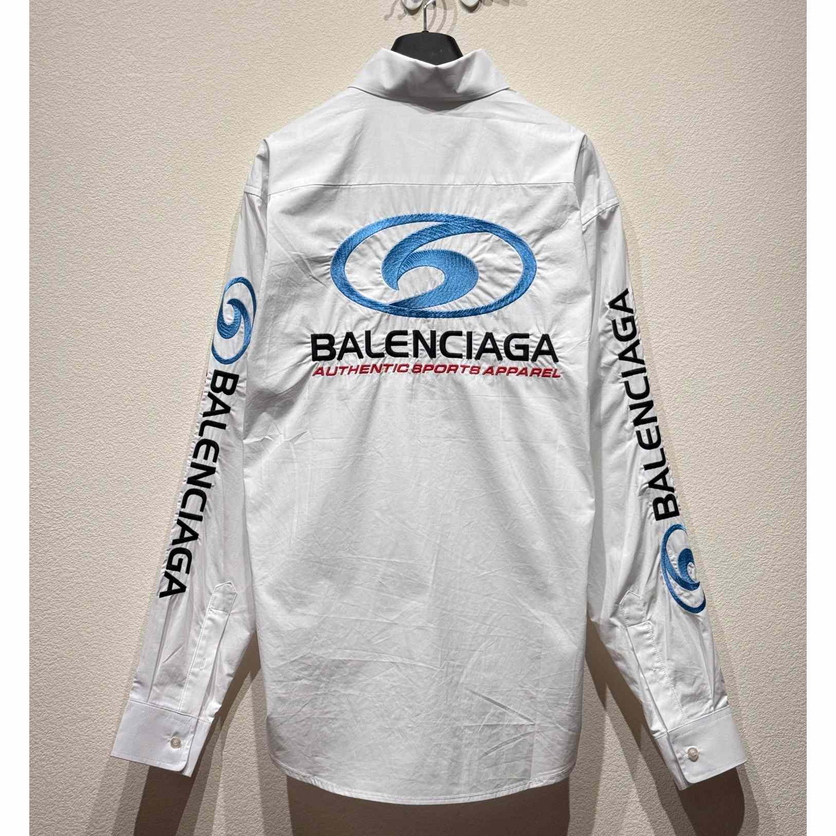 Balenciaga Long Sleeve Large Fit Shirt - DesignerGu