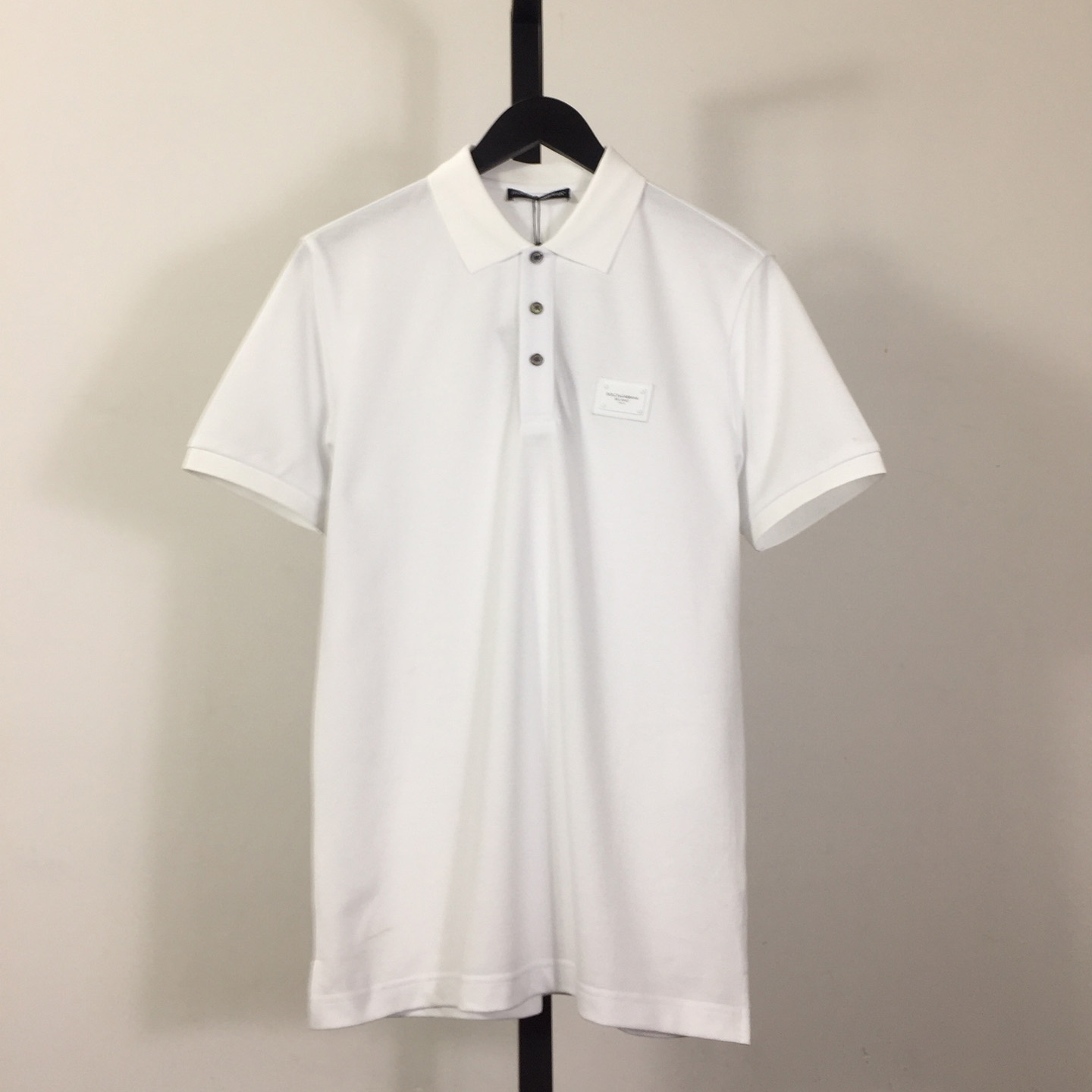 Dolce & Gabbana Cotton Piqué Polo In White - DesignerGu