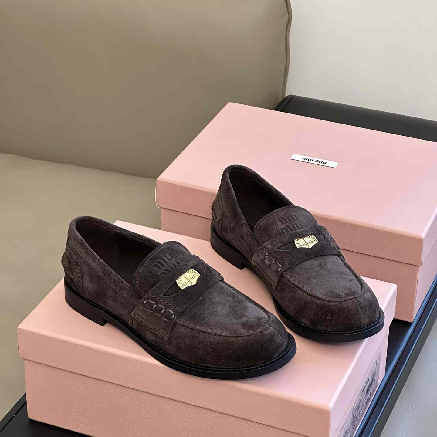 Miu Miu Suede Loafers - DesignerGu