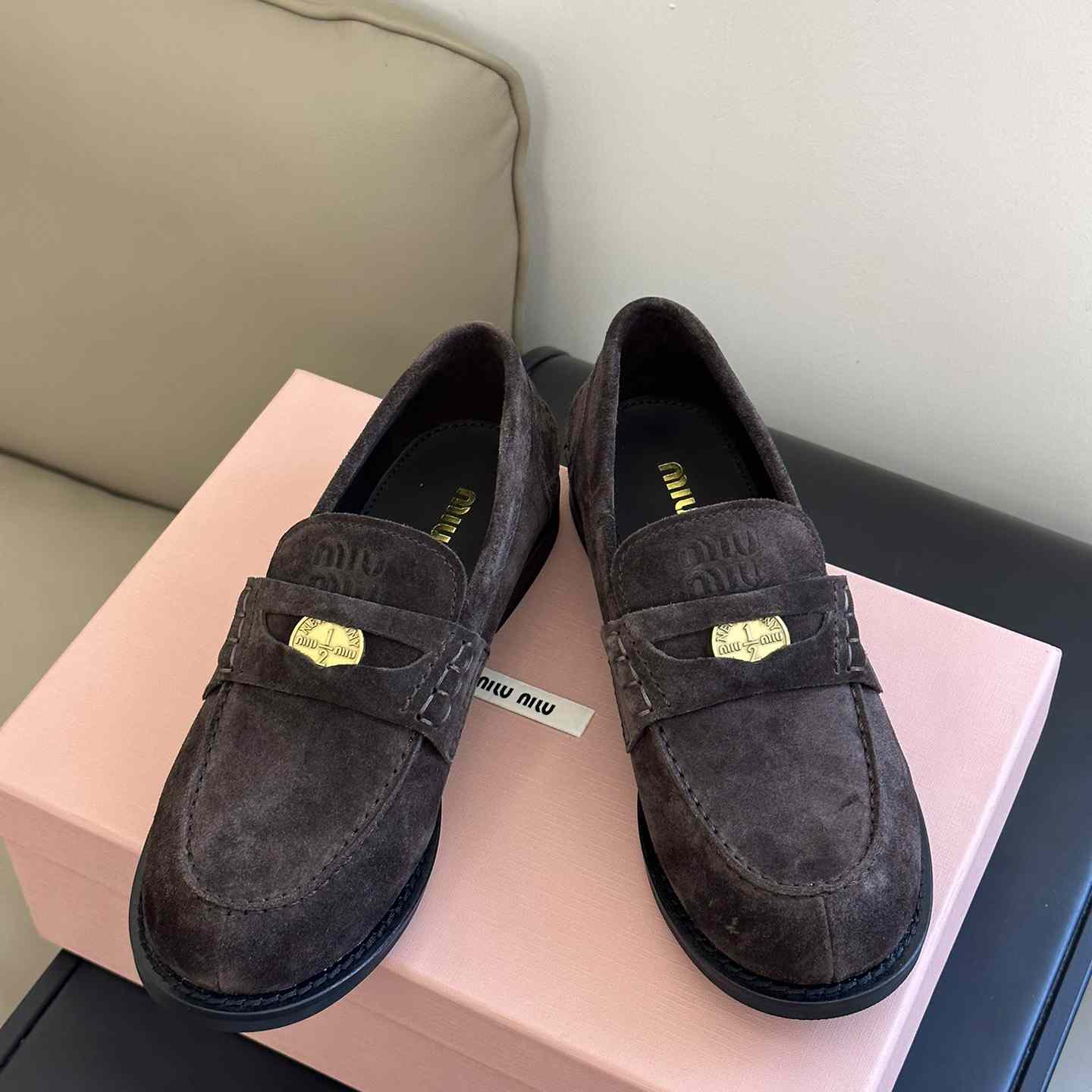 Miu Miu Suede Loafers - DesignerGu