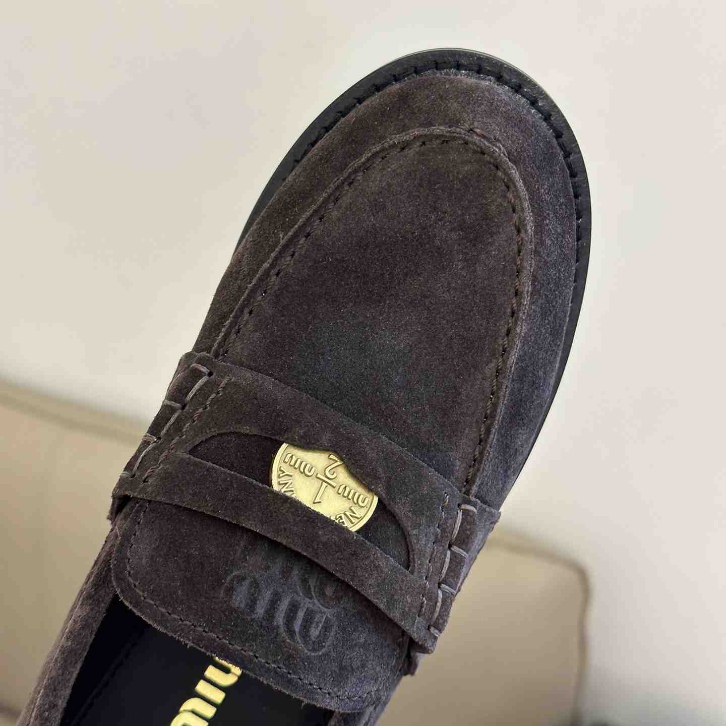 Miu Miu Suede Loafers - DesignerGu