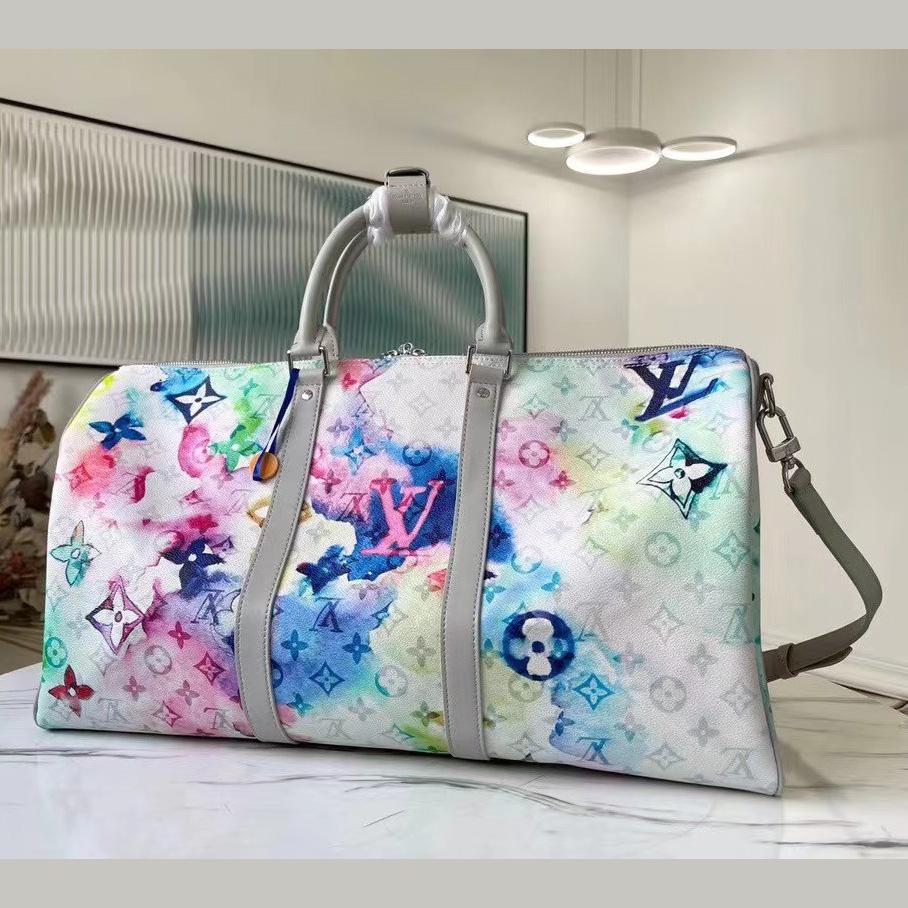 Louis Vuitton Keepall 50 Monogram Watercolor - DesignerGu