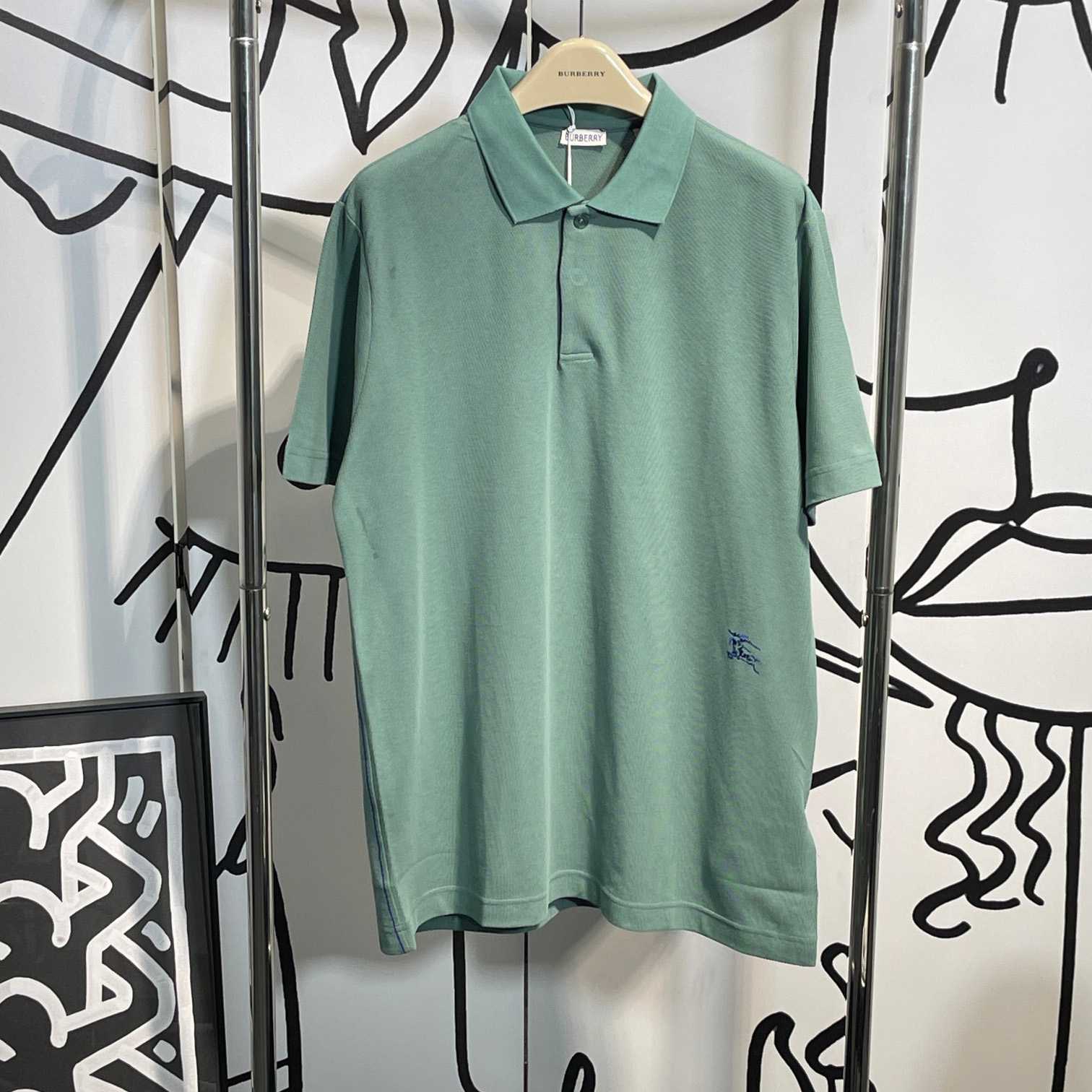 Burberry Cotton Polo Shirt   - DesignerGu