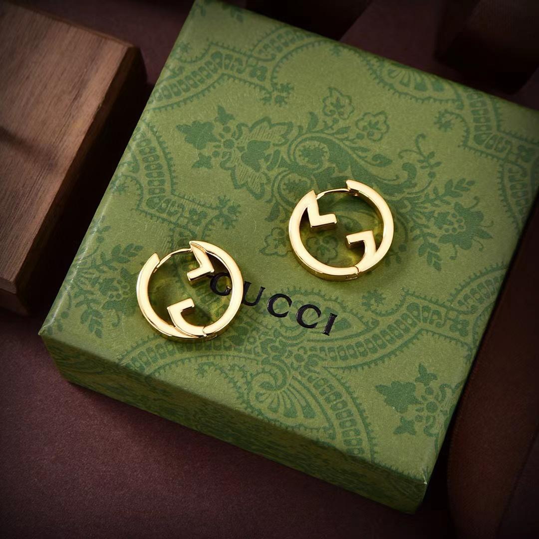 Gucci Blondie Hoop Earrings - DesignerGu