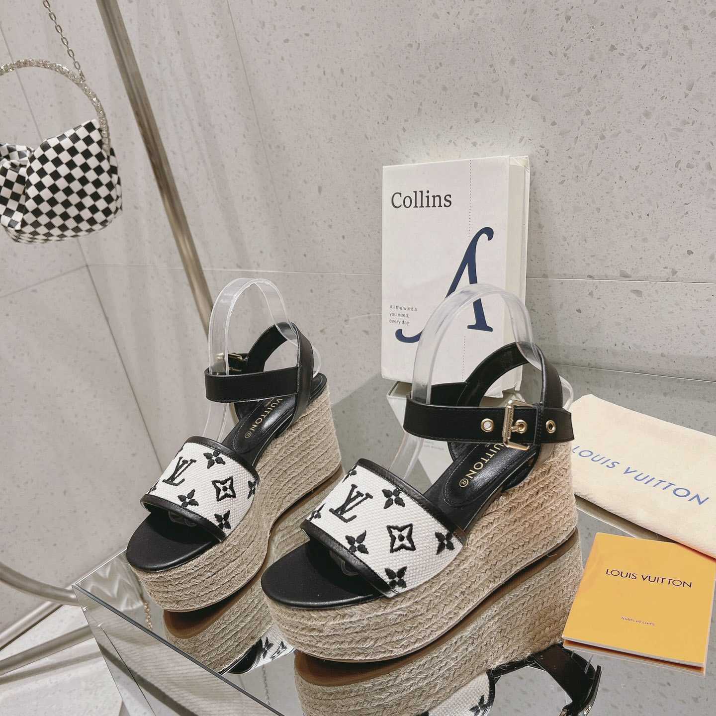 Louis Vuitton Starboard Wedge Sandal   - DesignerGu