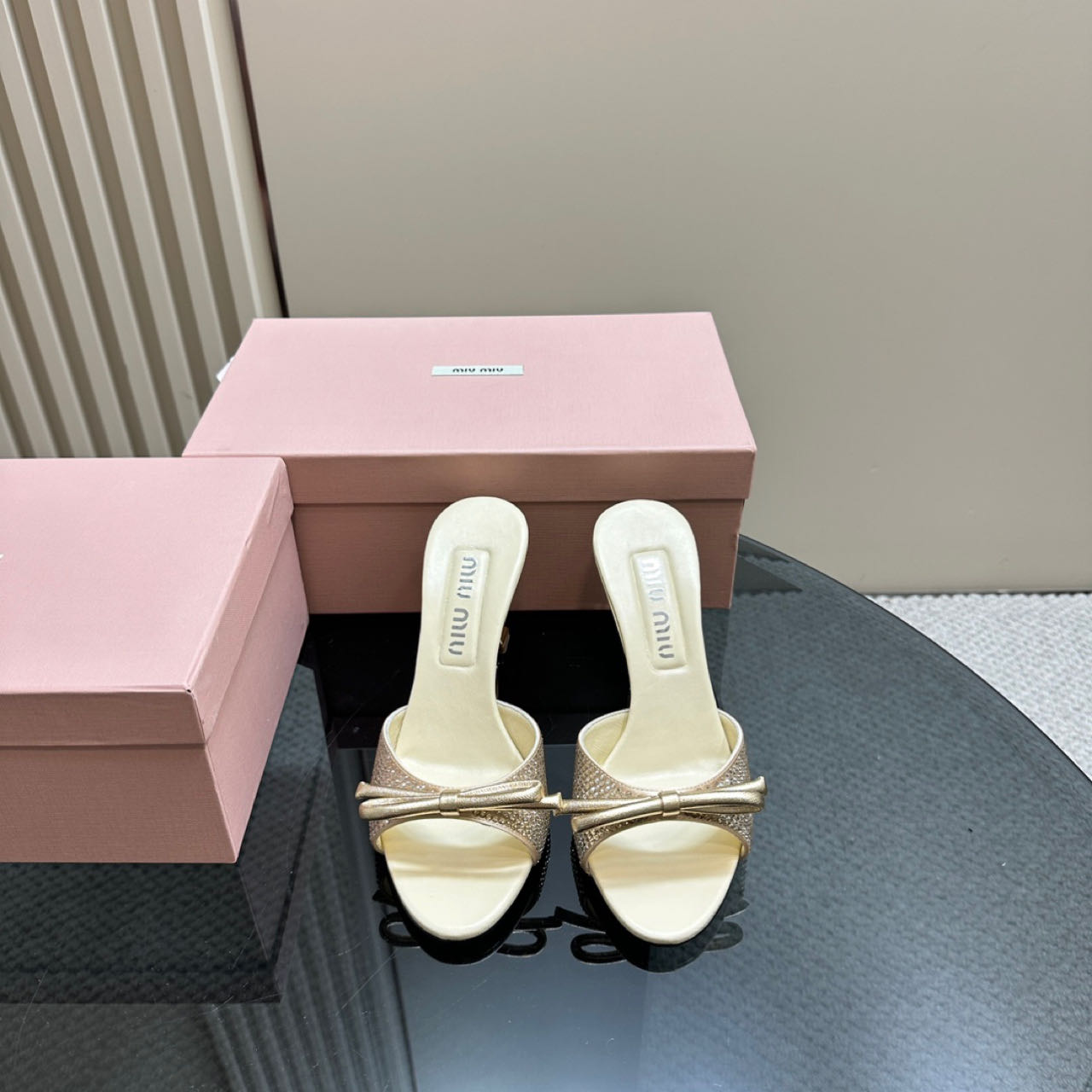 Miu Miu Satin Sandals - DesignerGu