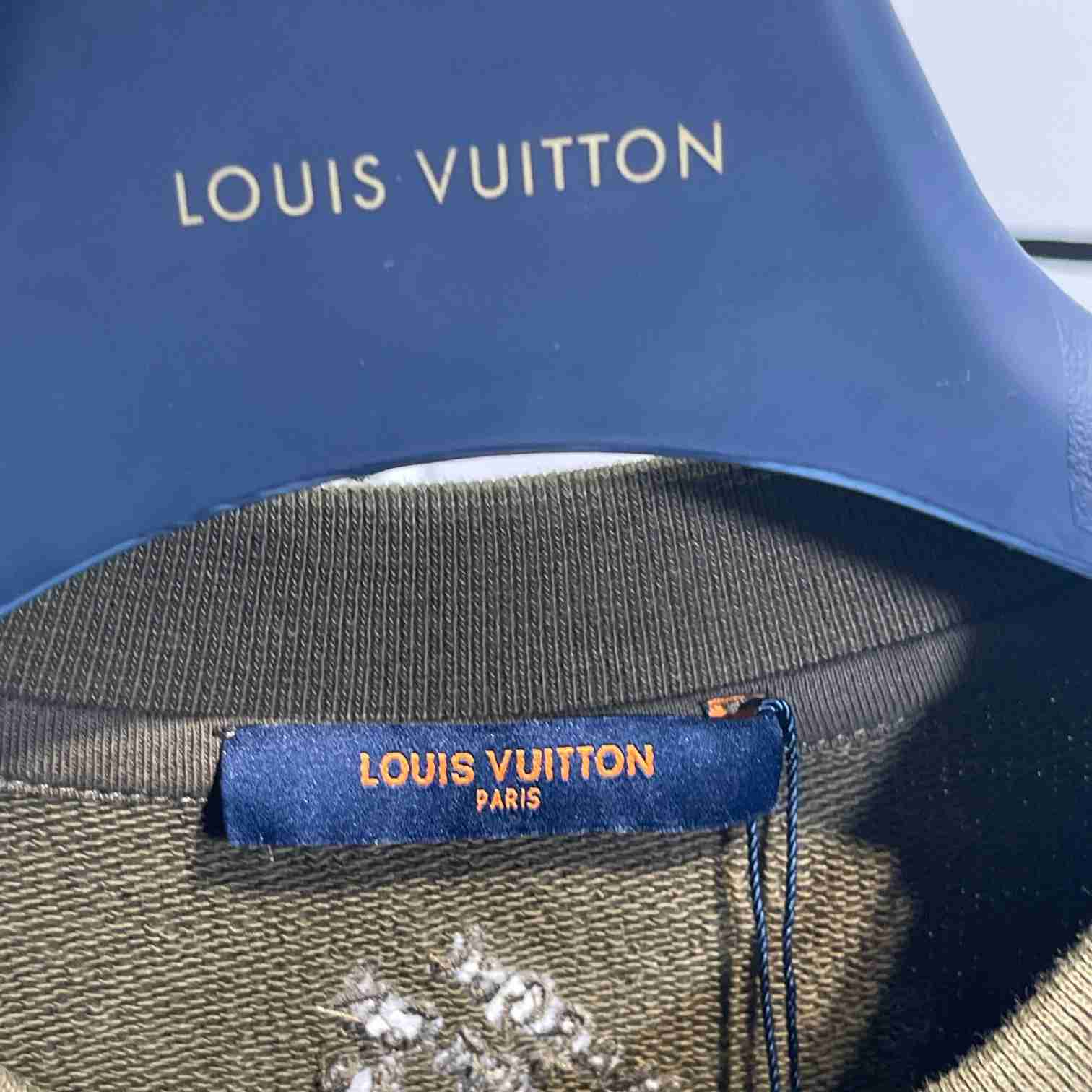 Louis Vuitton Cotton Signature Crewneck   1AFJH7 - DesignerGu