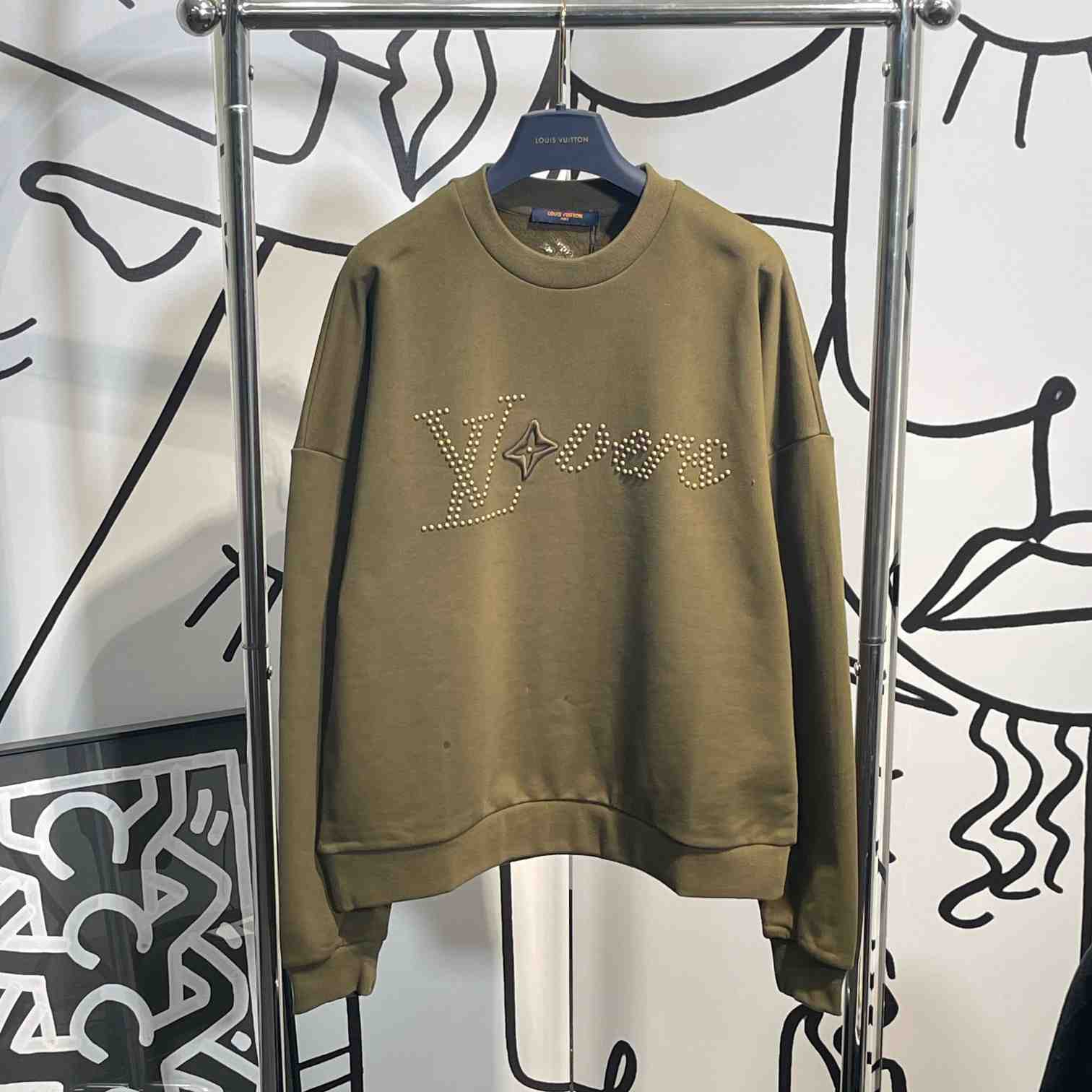 Louis Vuitton Cotton Signature Crewneck   1AFJH7 - DesignerGu