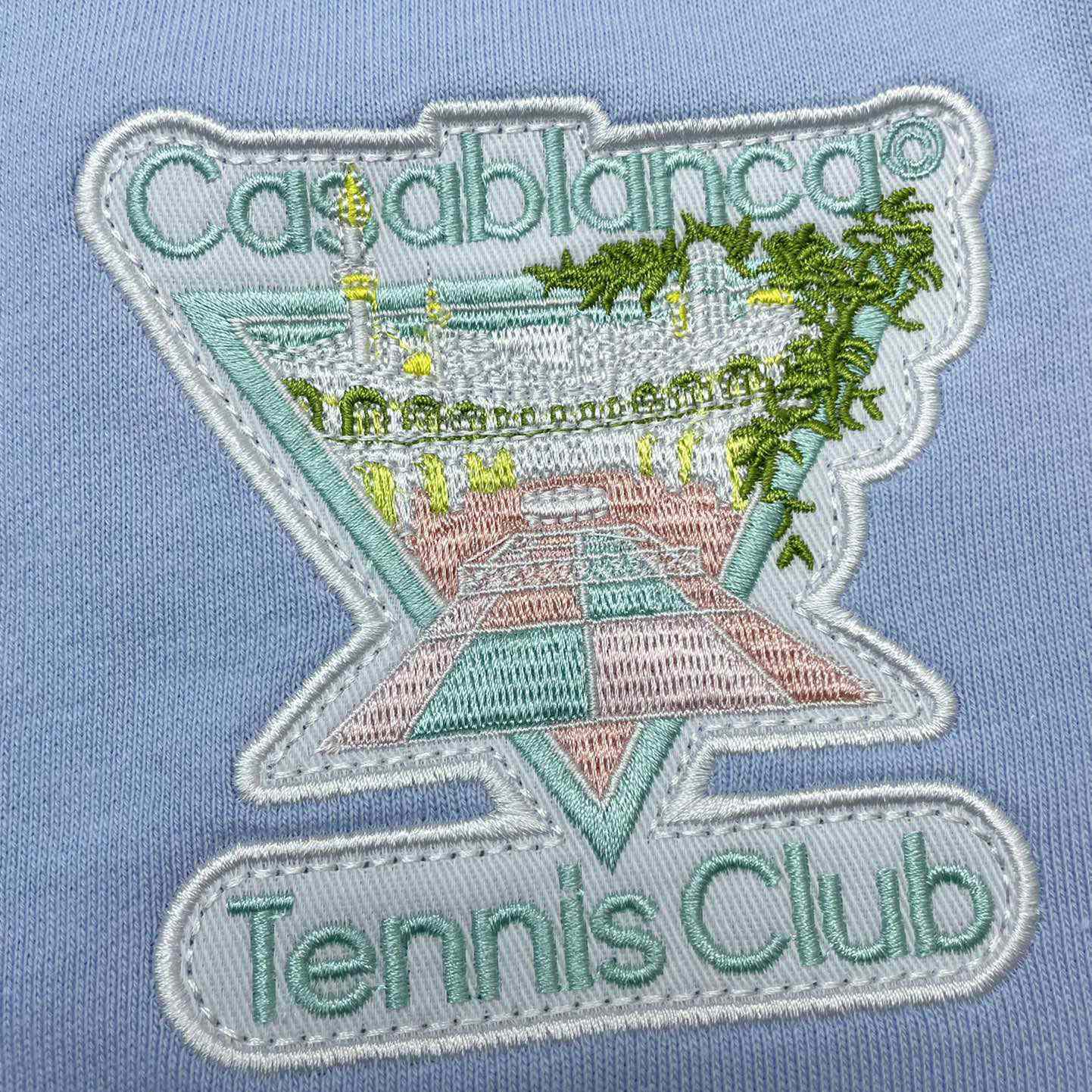 Casablanca Tennis Club Icon-appliqué Shorts    c724 - DesignerGu