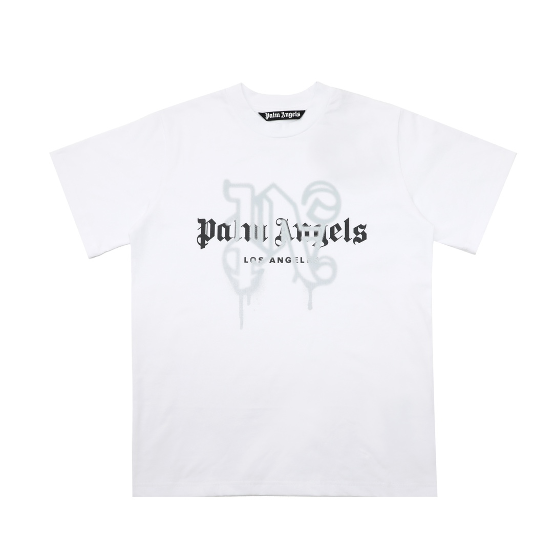  Palm Angels Monogram Spray City T-Shirt Paris - DesignerGu