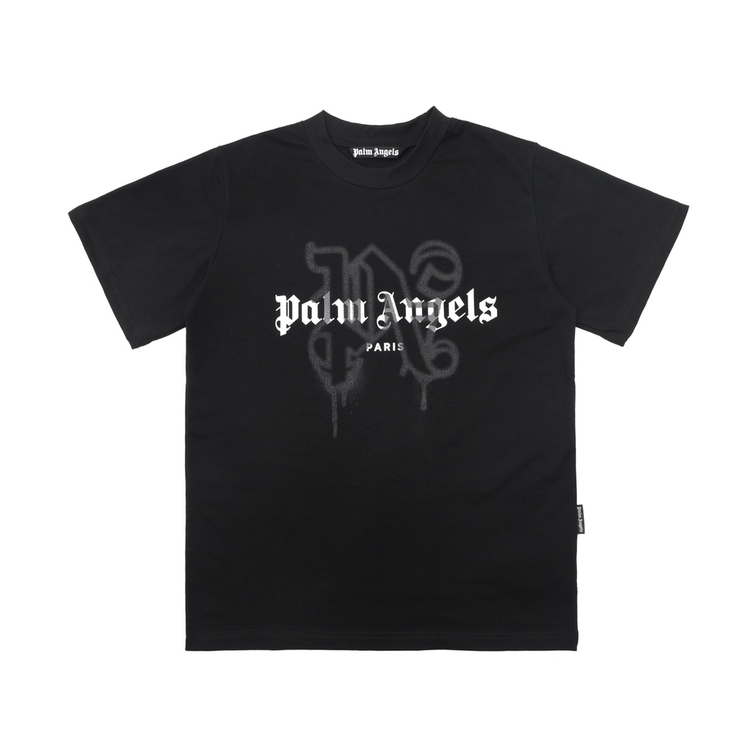  Palm Angels Monogram Spray City T-Shirt Paris - DesignerGu