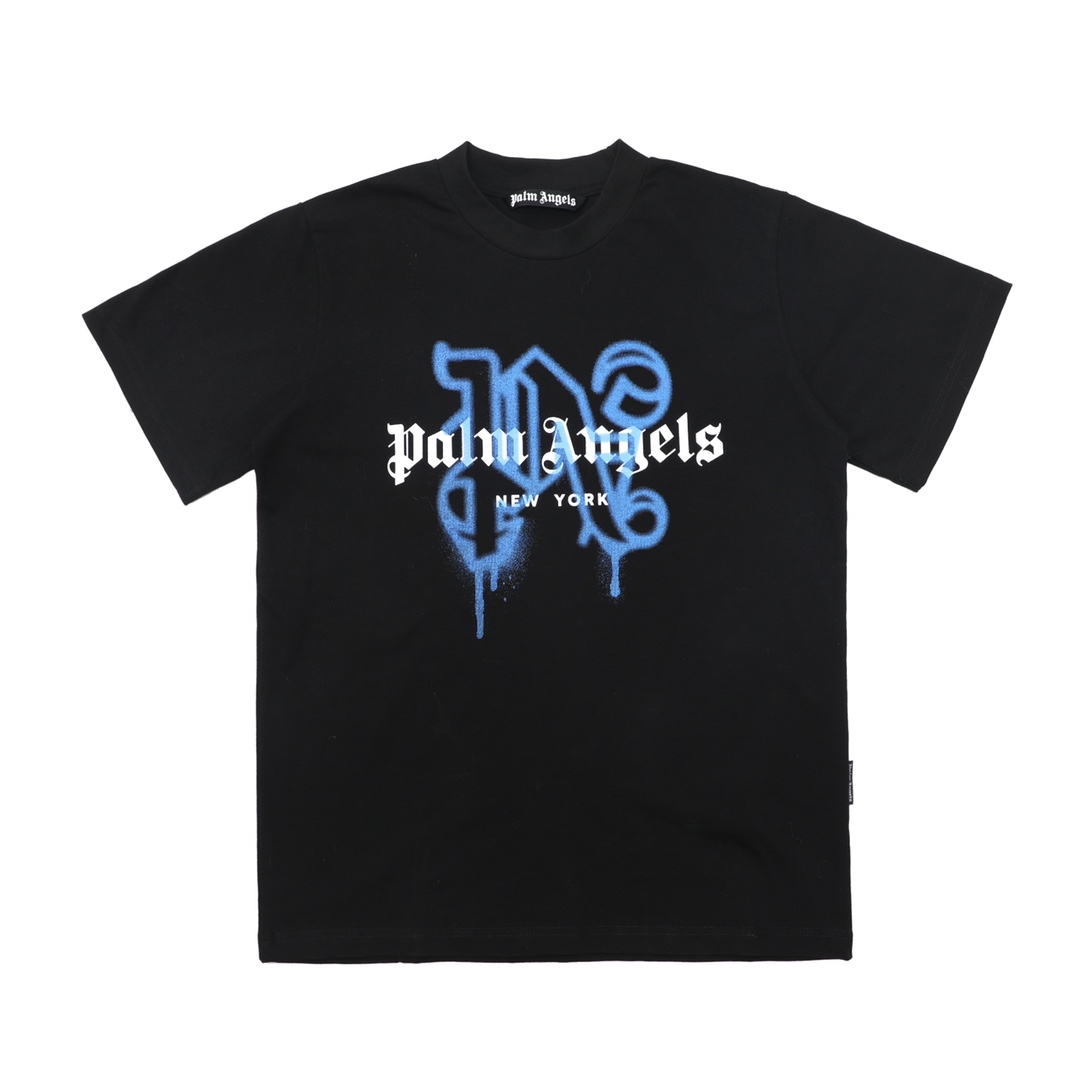  Palm Angels Monogram Spray City T-Shirt Paris - DesignerGu