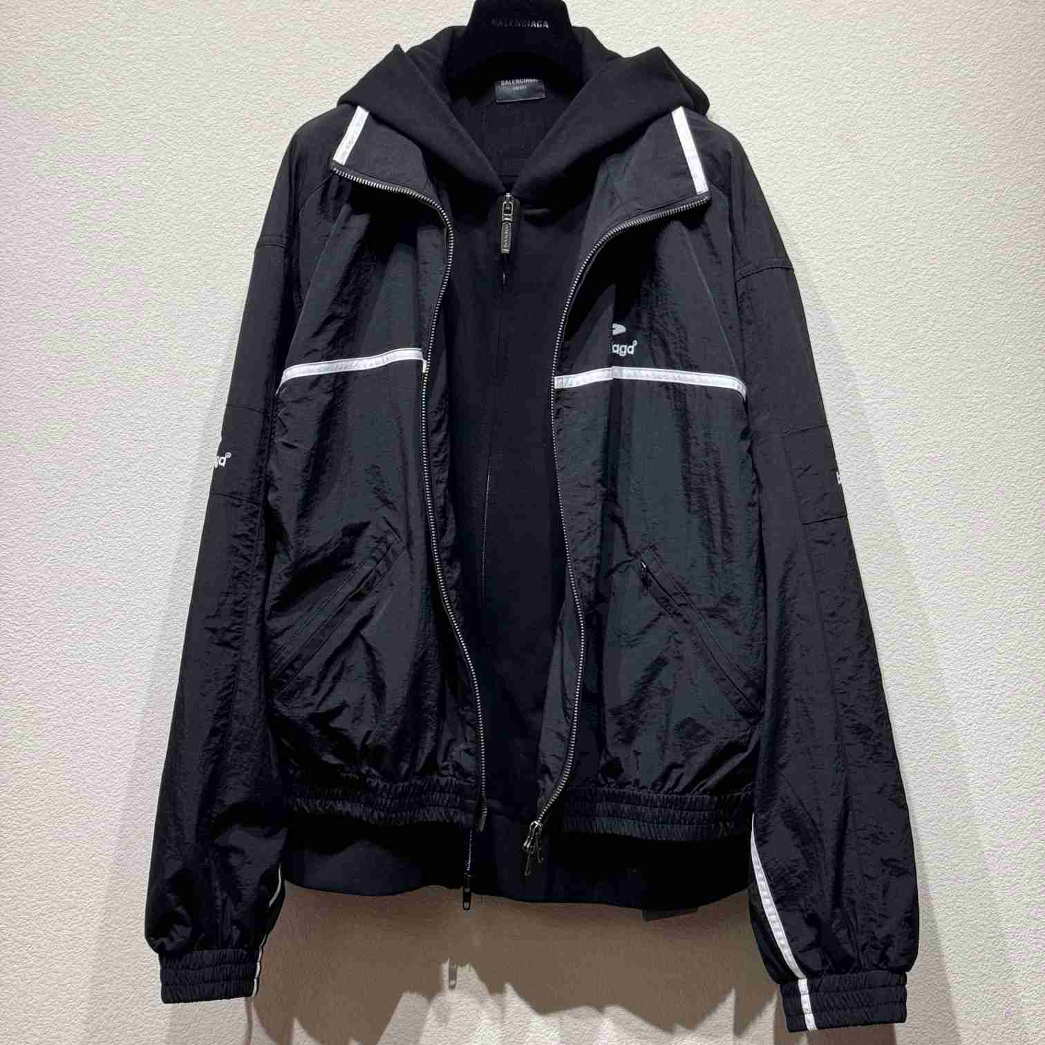 Balenciaga 3B Sports Runway Layered Tracksuit Jacket - DesignerGu