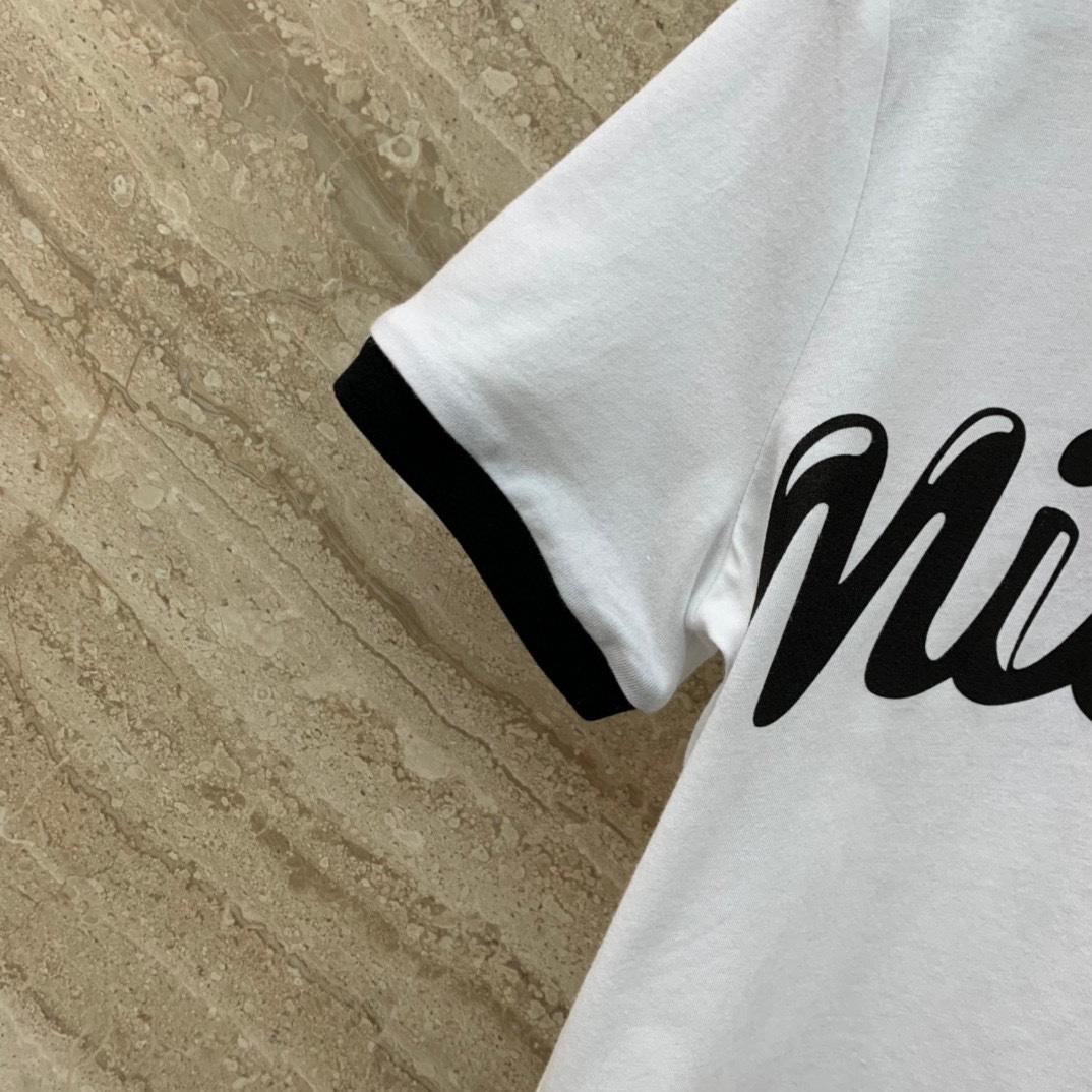 Miu Miu Logo-Printed Cropped T-Shirt - DesignerGu