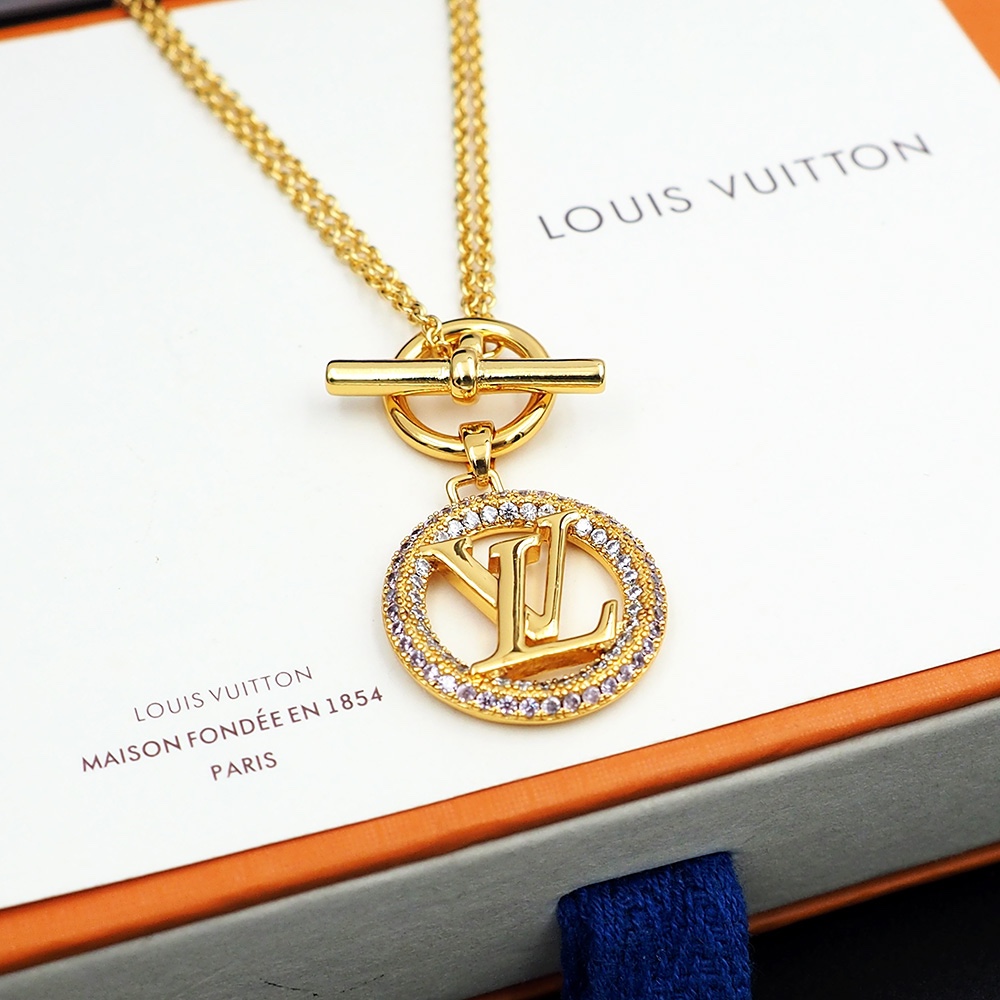 Louis Vuitton Louise Tresor Necklace   M01512 - DesignerGu