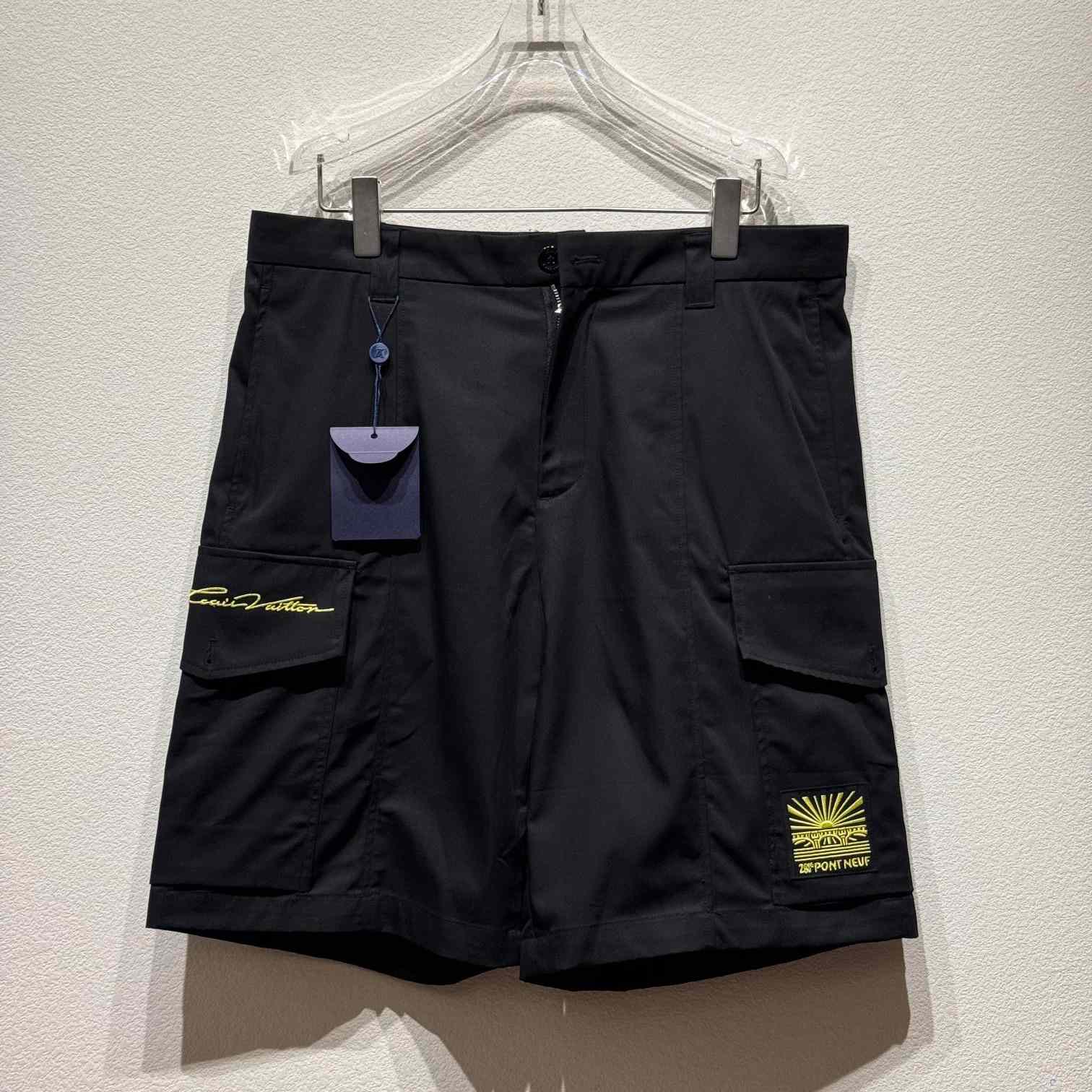 Louis Vuitton Embroidered Cotton Cargo Shorts    - DesignerGu