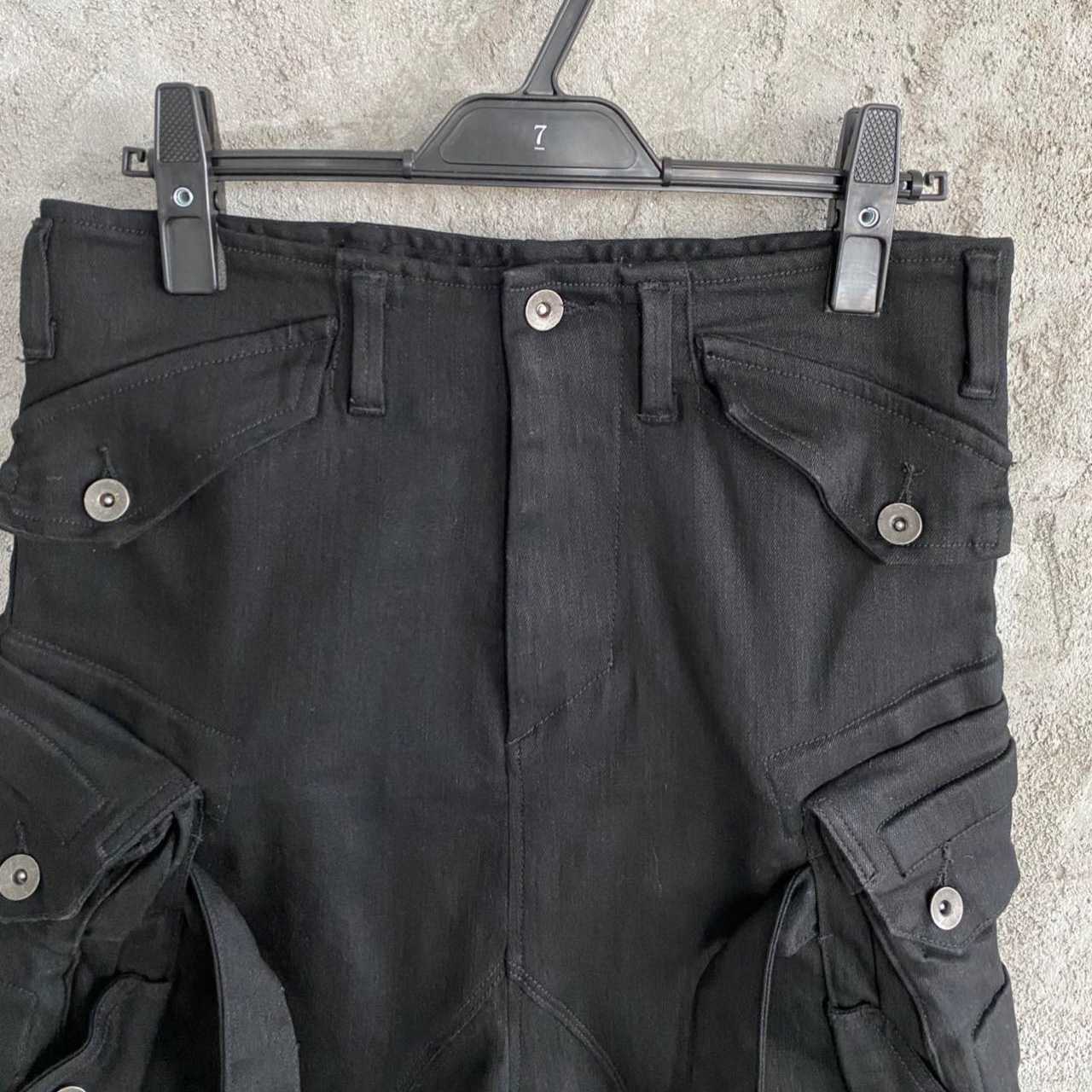 Julius Black Belt Cargo Pocket Shorts - DesignerGu