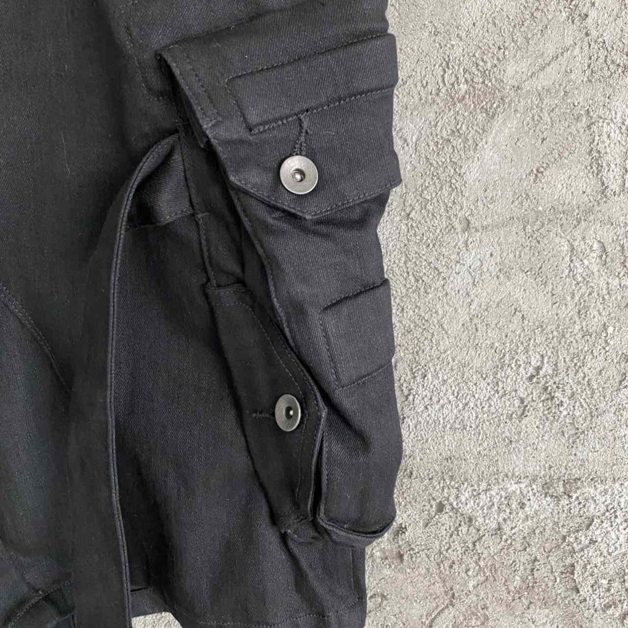 Julius Black Belt Cargo Pocket Shorts - DesignerGu