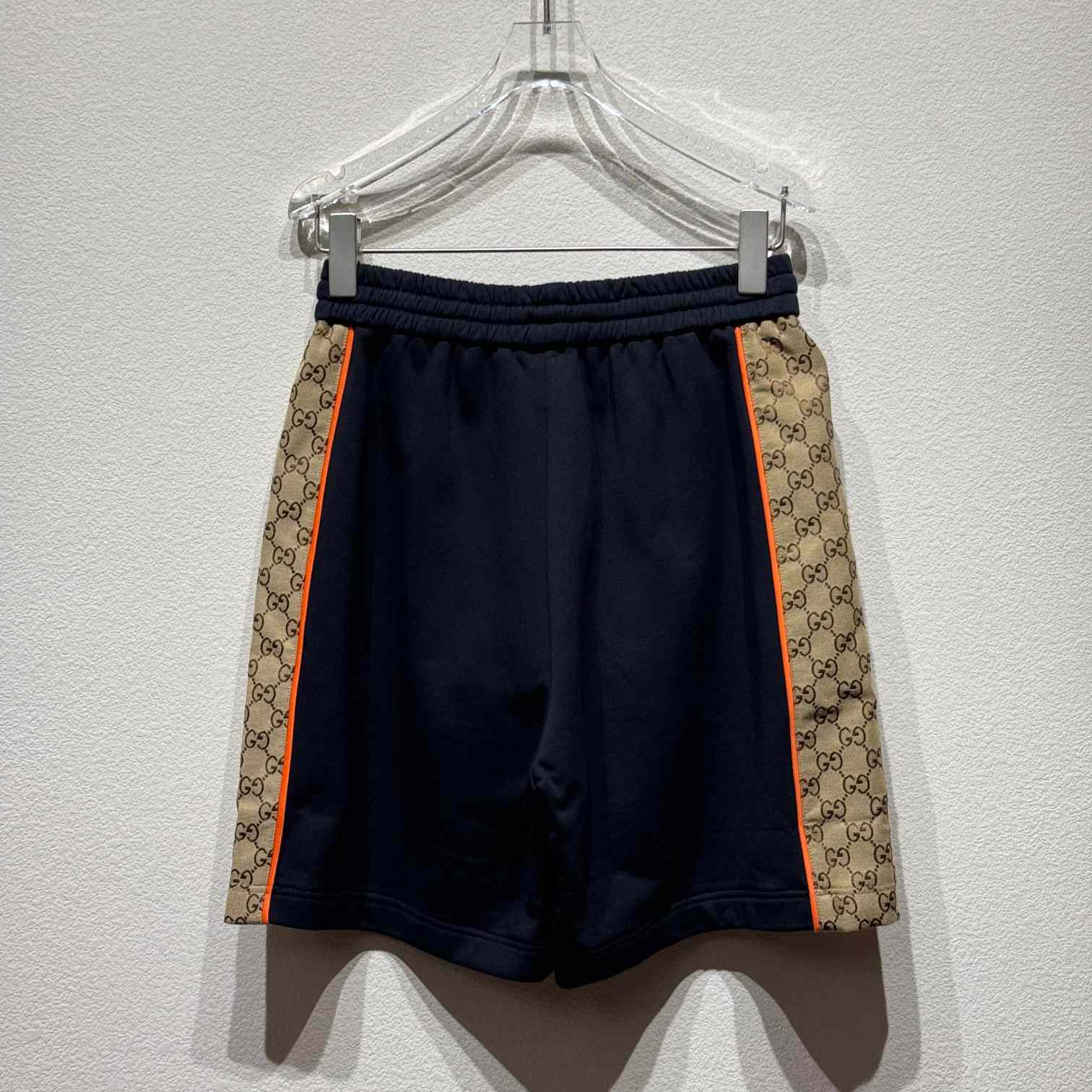 Gucci Cotton Jersey Shorts With GG Inserts - DesignerGu