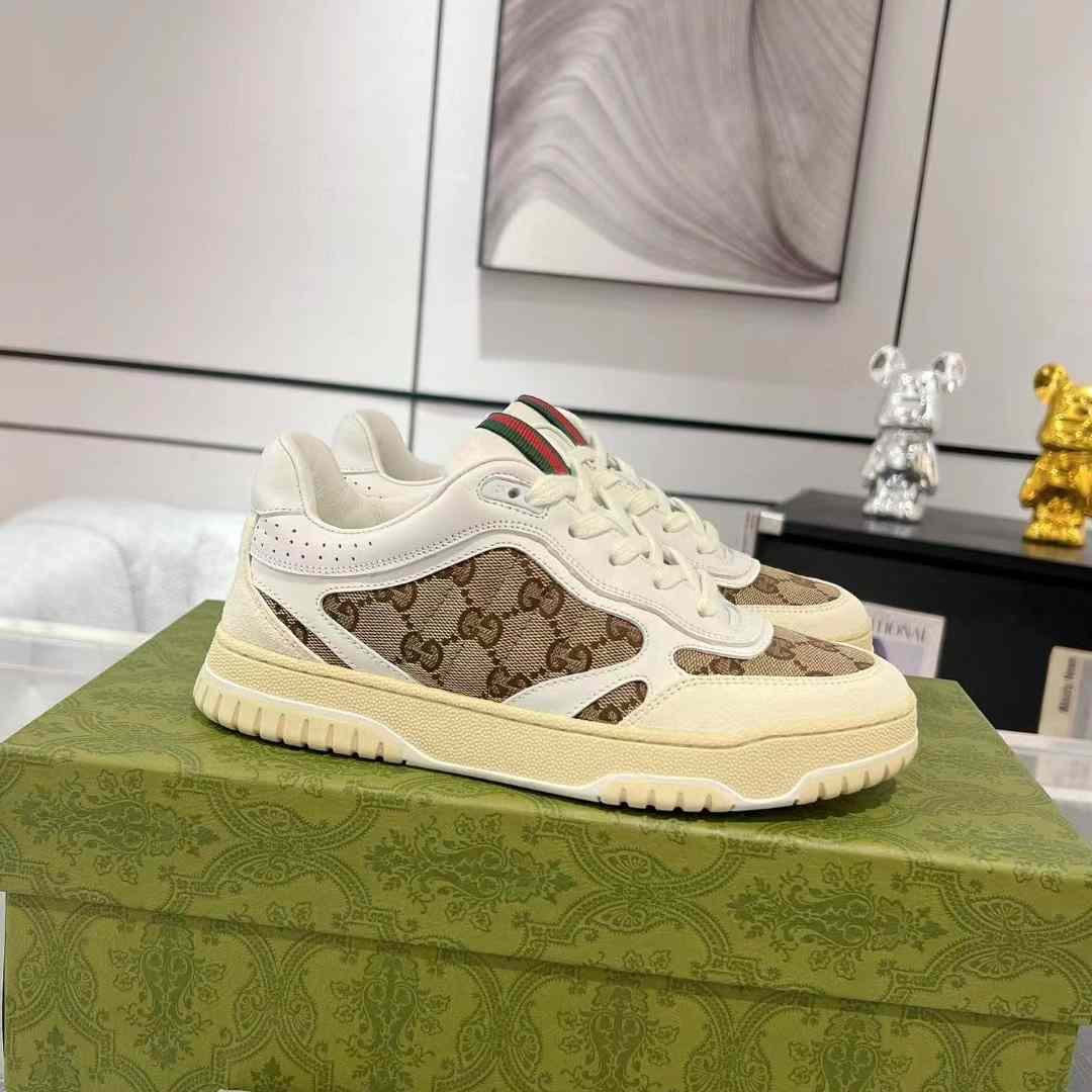 Gucci Re-Web Trainers  - DesignerGu