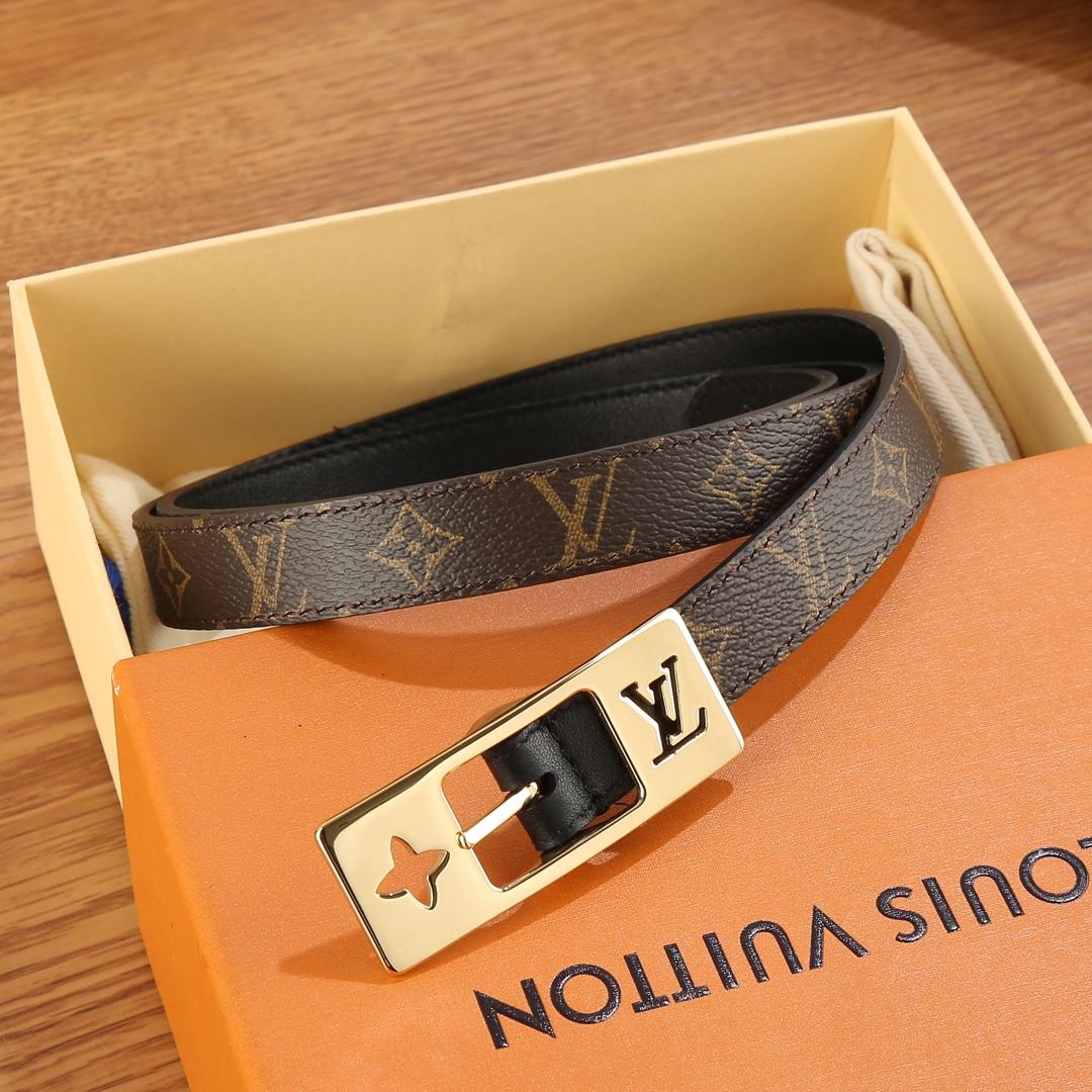 Louis Vuitton LV Duo 18MM Reversible Belt    M8296W - DesignerGu