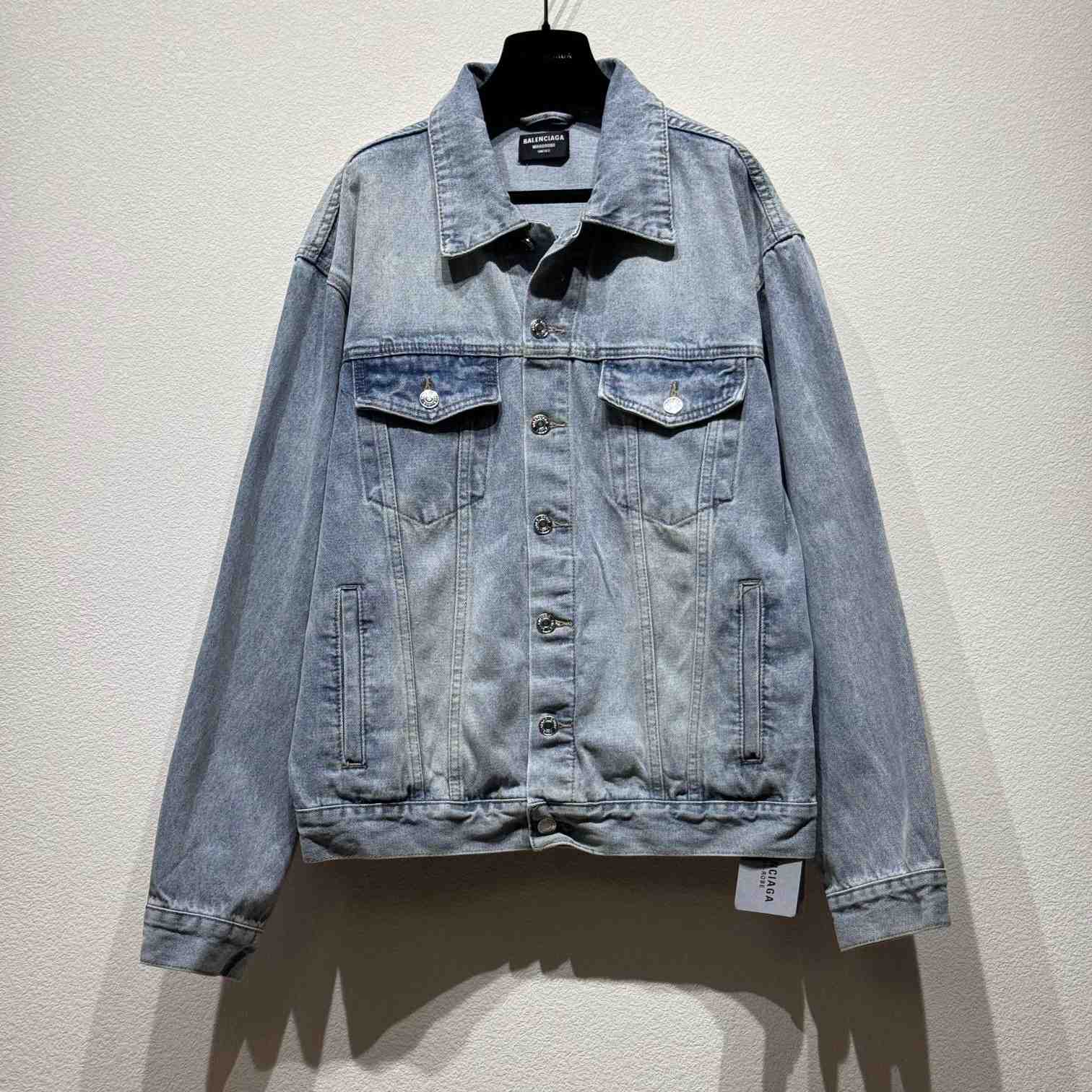 Balenciaga Logo Denim Jacket - DesignerGu