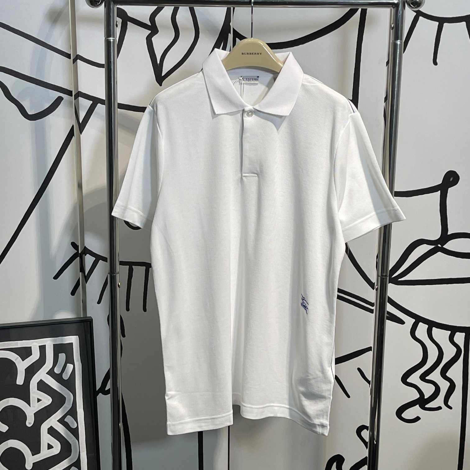 Burberry Cotton Polo Shirt   - DesignerGu