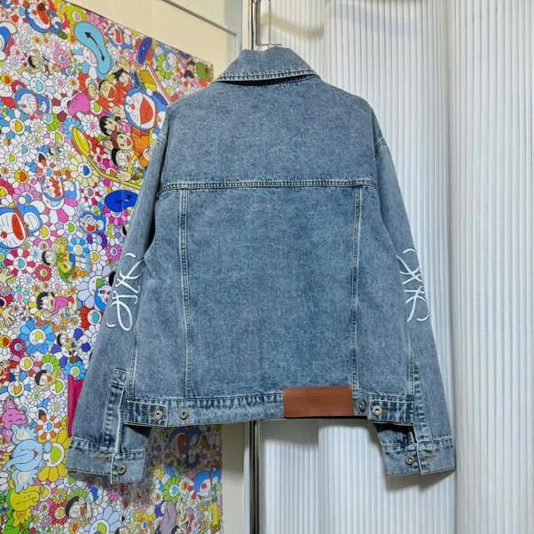 Loewe Anagram Jacket In Denim In Blue  - DesignerGu