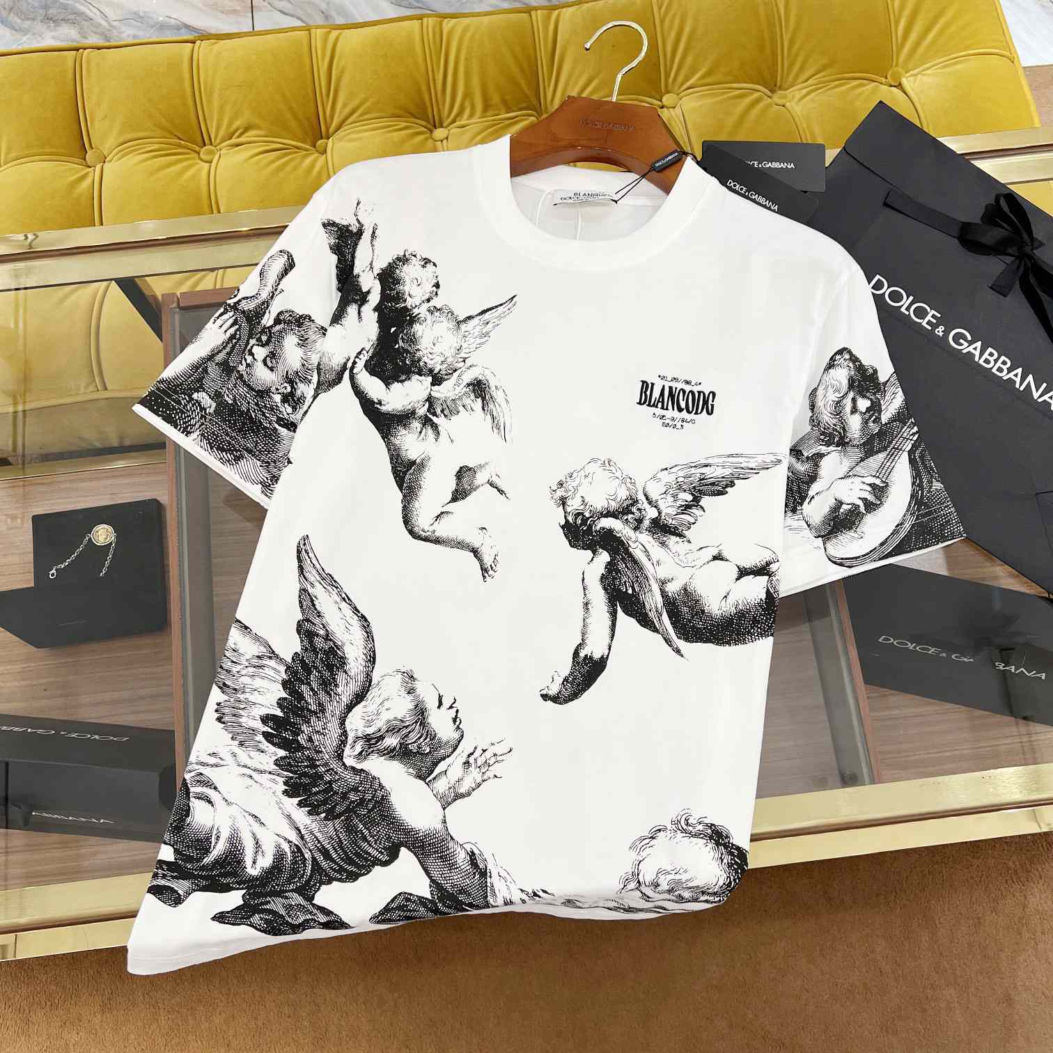 Dolce & Gabbana Short-sleeved Angel-print T-shirt - DesignerGu