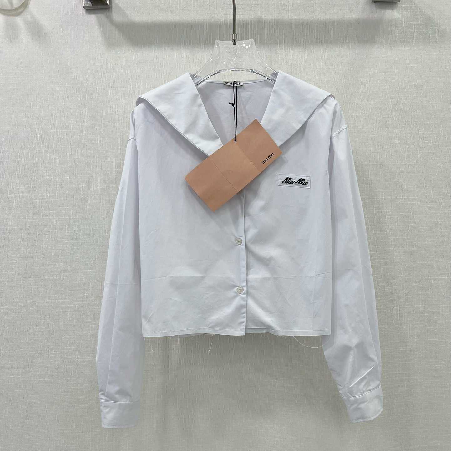 Miu Miu Poplin Shirt - DesignerGu