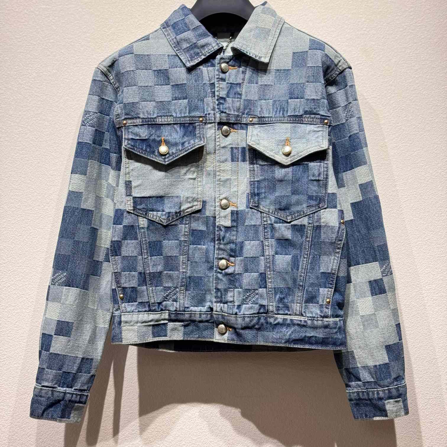 Louis Vuitton Damier Classic Denim Jacket    1AFHUX - DesignerGu