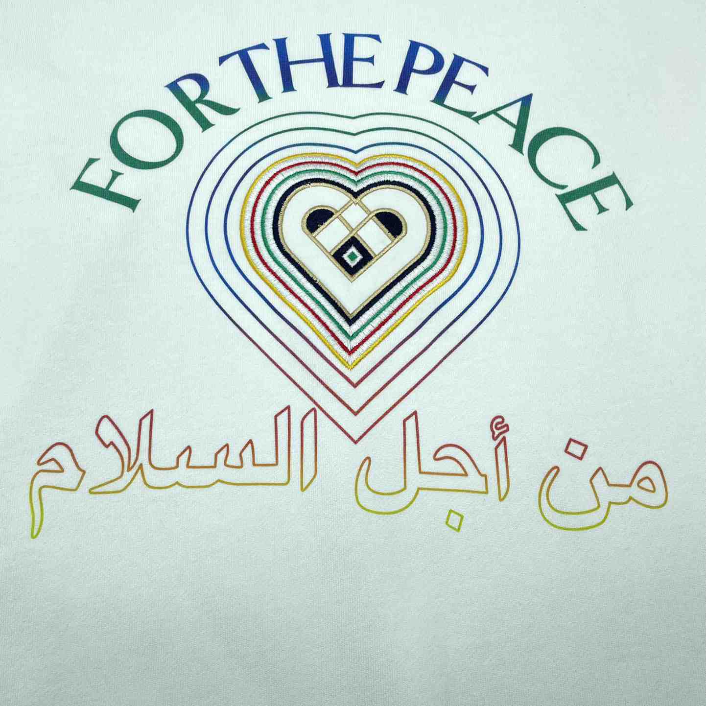 Casablanca For The Peace Embroidered Sweatshirt - DesignerGu