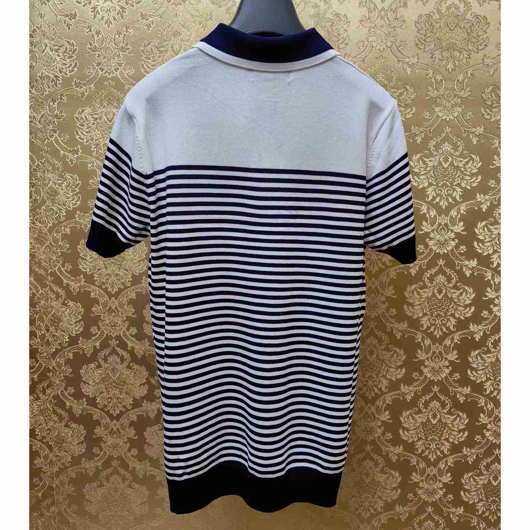 Dolce & Gabbana Striped Polo-shirt With DG Patch - DesignerGu