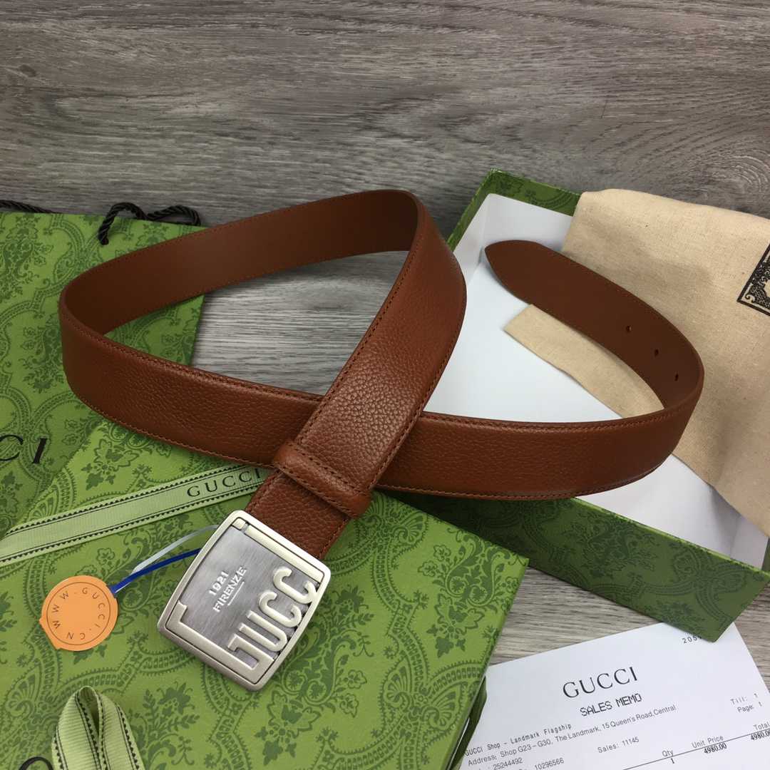 Gucci Leather Belt  35mm - DesignerGu