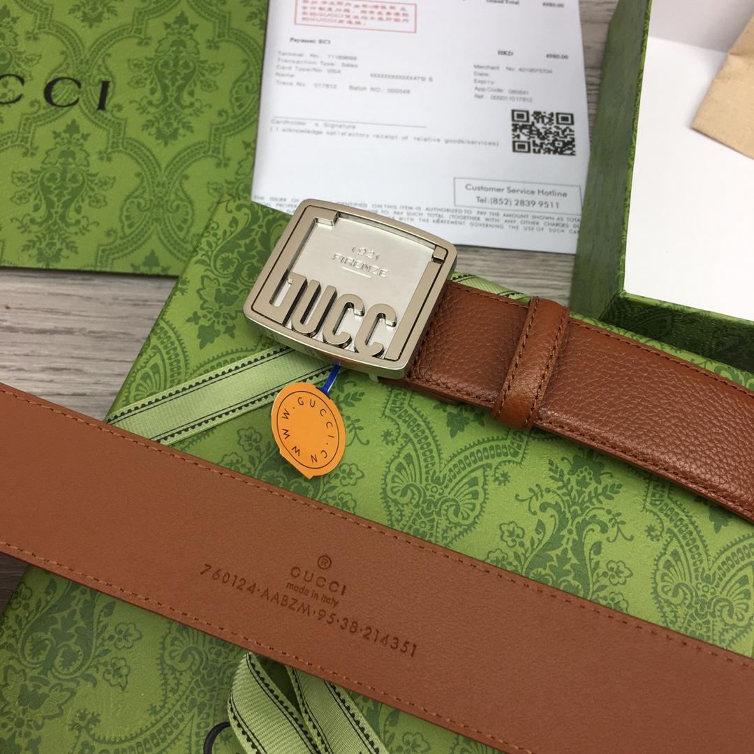 Gucci Leather Belt  35mm - DesignerGu