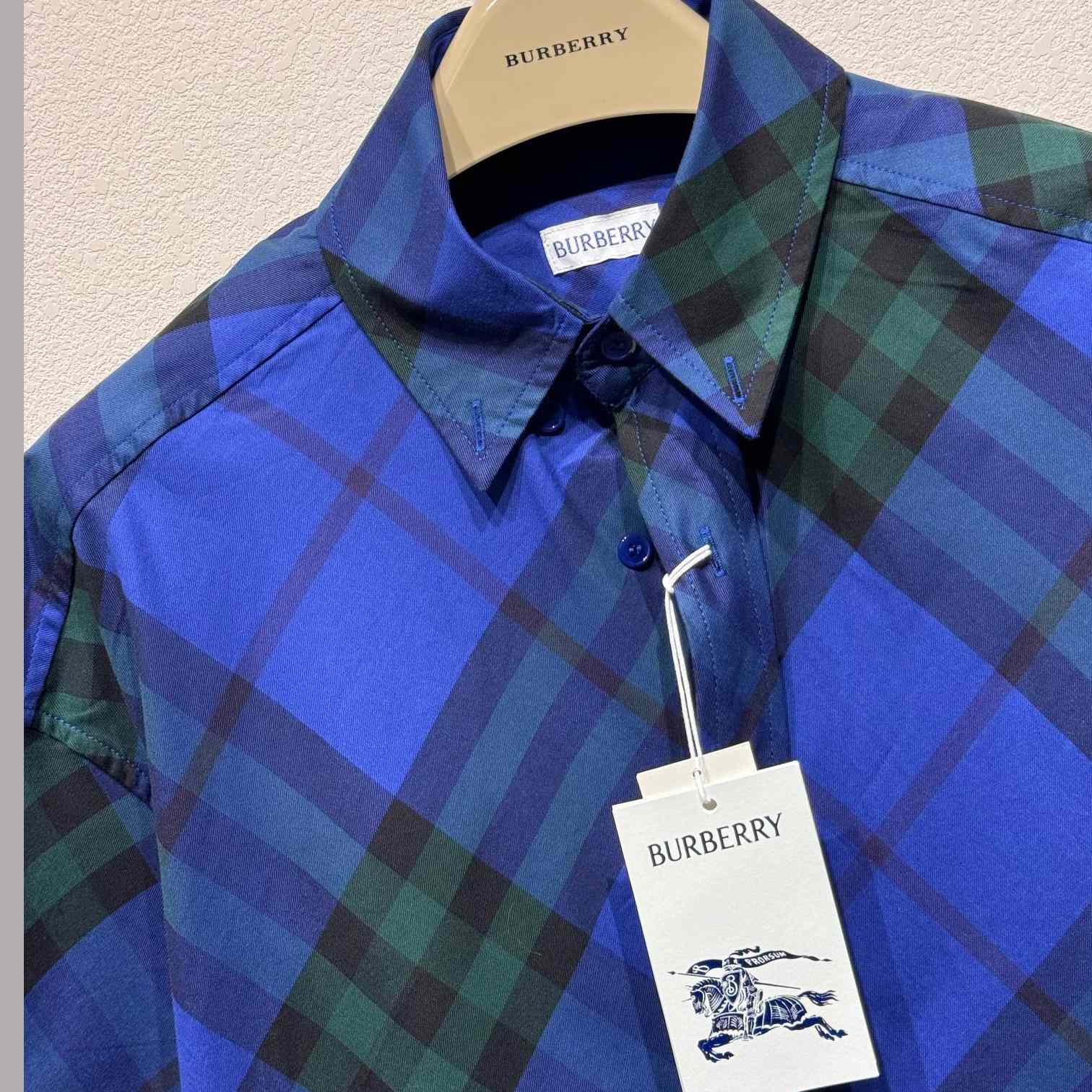 Burberry Check Cotton Shirt   - DesignerGu