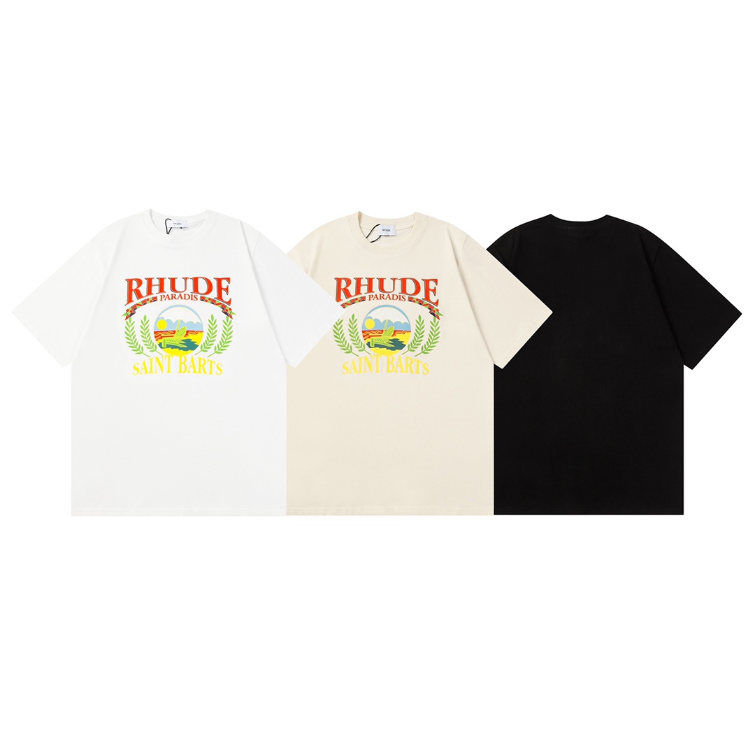 Rhude Cotton Tee - DesignerGu