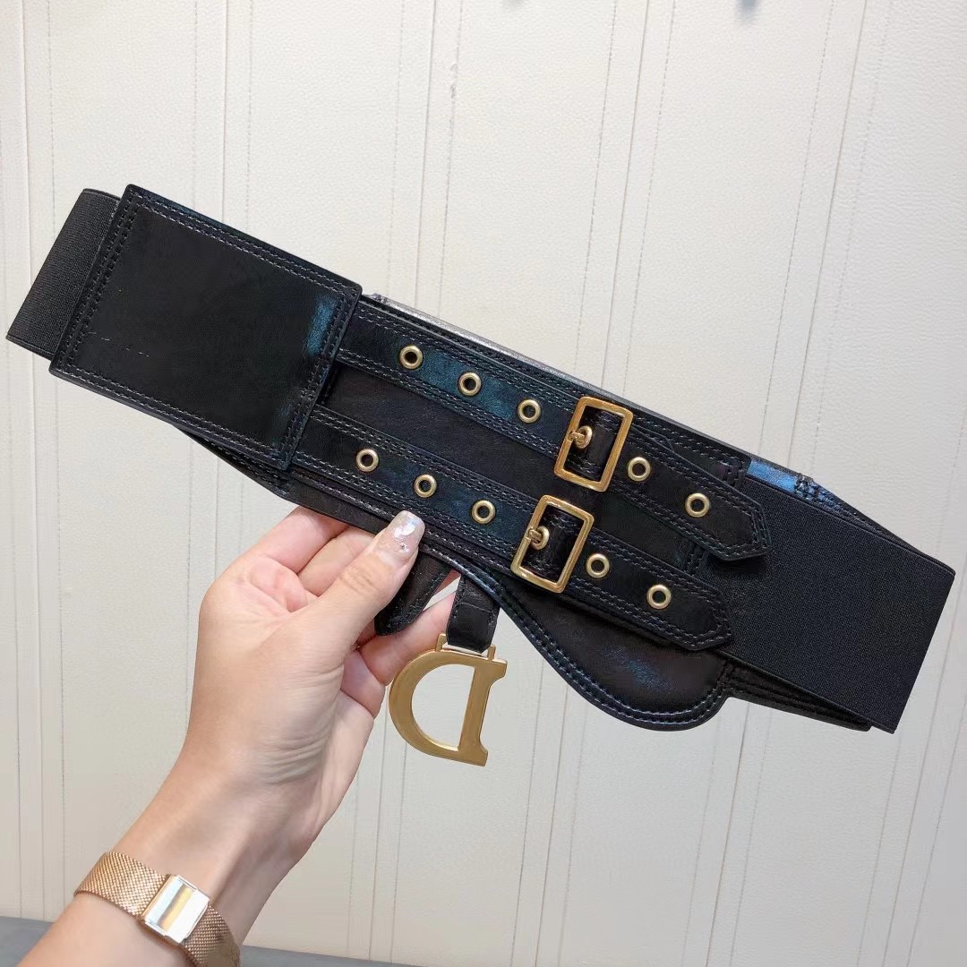 Dior Saddle Wide Waist Belt    - DesignerGu